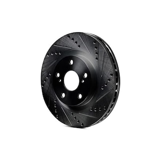 Foto 1 | Disco De Freno R1 Concepts Perforado Y Ranurado, Negro, Delantero Derecho - Venta Internacional.