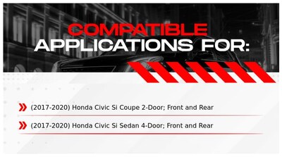 Foto 2 | Kit De Frenos R1 Concepts Delantero Y Trasero Para Honda Civic 2017-2020 - Venta Internacional.