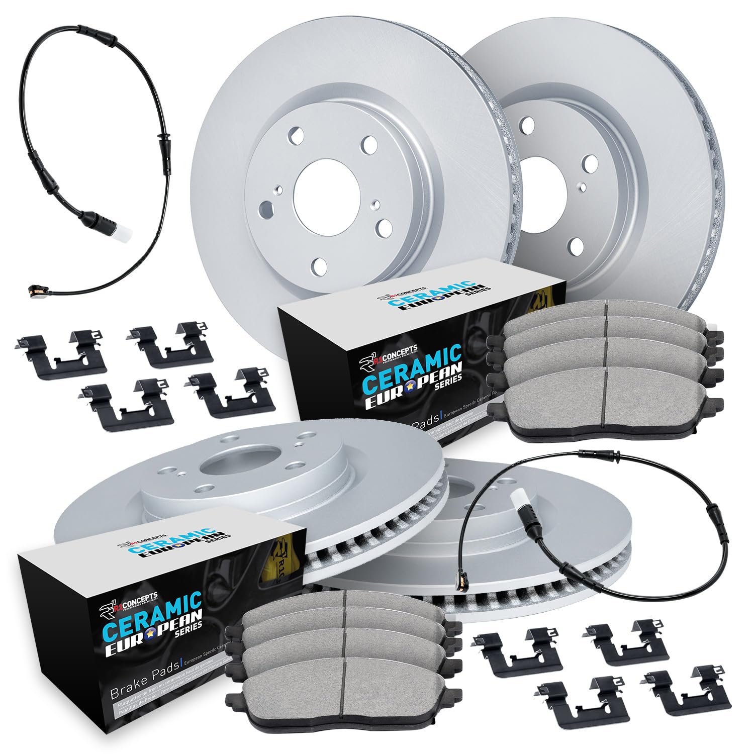 Foto 1 | Kit De Frenos R1 Concepts Delantero Y Trasero Para Audi A6, A7 2014-2015 - Venta Internacional.