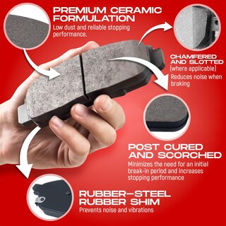 Foto 6 | Kit De Frenos R1 Concepts Delantero Y Trasero Para Audi A6, A7 2014-2015 - Venta Internacional.