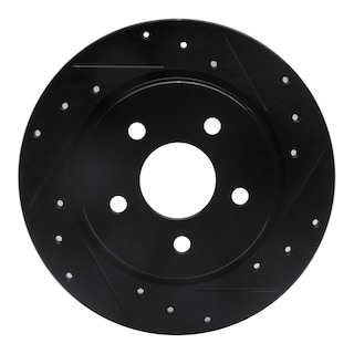 Foto 1 | Disco De Freno R1 Concepts Perforado Y Ranurado Negro Trasero Derecho - Venta Internacional.