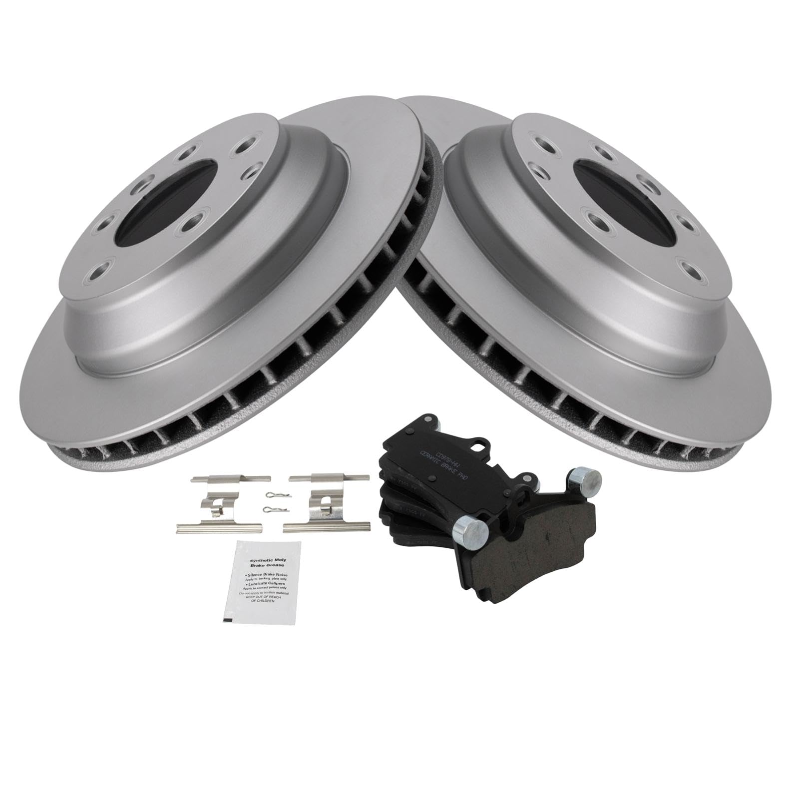 Foto 2 | Kit De Pastillas De Freno Y Rotor Trq Trasero Para Audi Porsche Volkswagen - Venta Internacional.