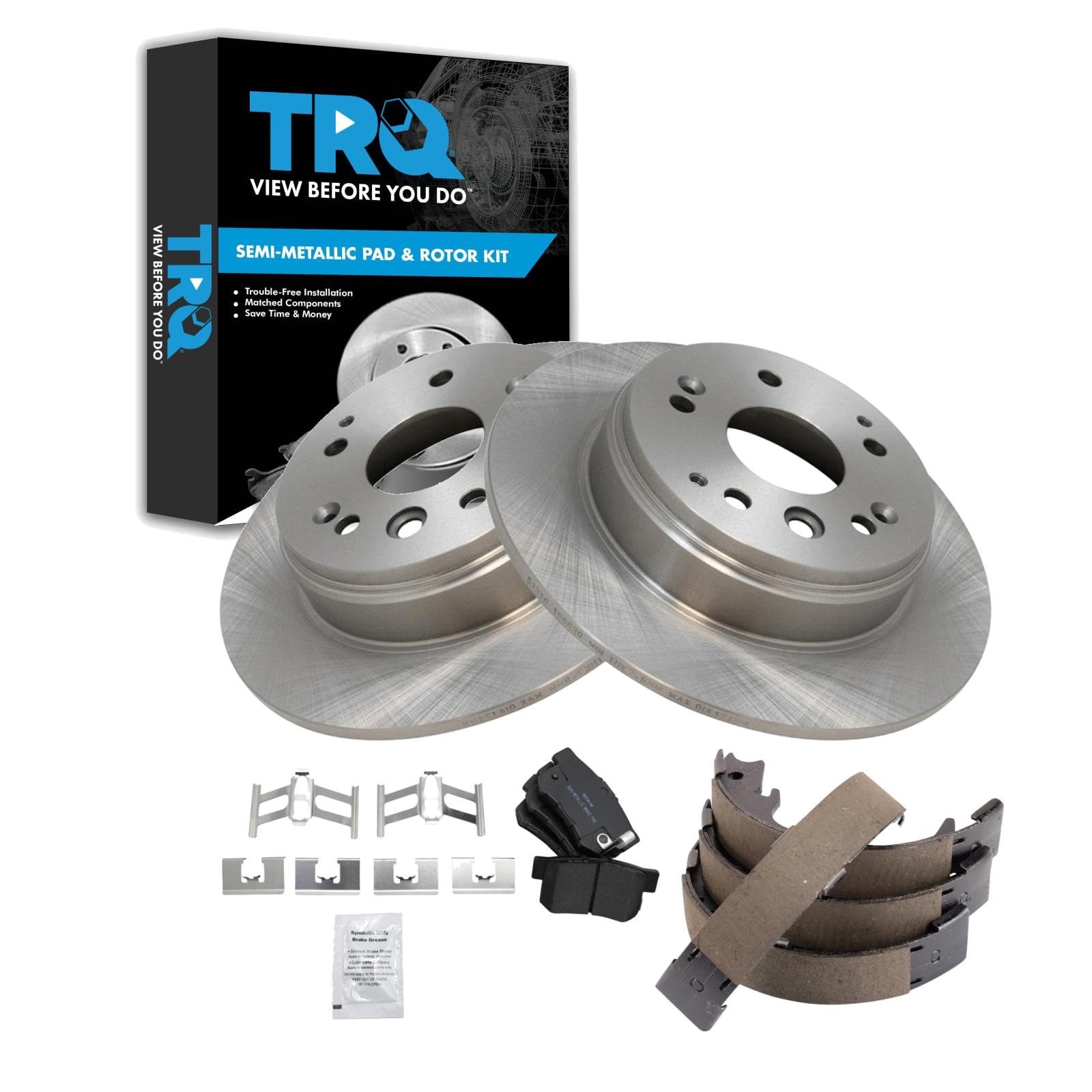 Foto 2 pulgar | Kit De Pastillas De Freno Y Rotor Trq Trasero Semimetálico Acura Tl 04-08 - Venta Internacional.