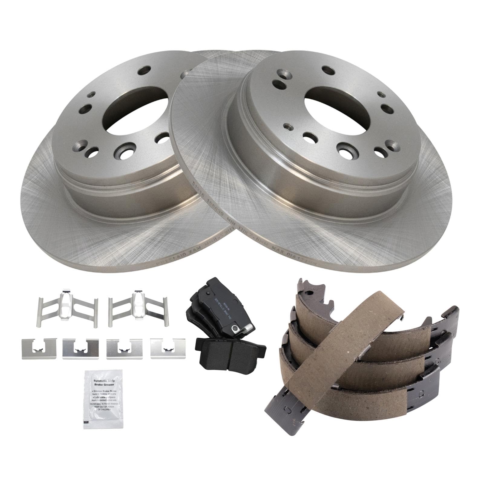 Foto 2 | Kit De Pastillas De Freno Y Rotor Trq Trasero Semimetálico Acura Tl 04-08 - Venta Internacional.