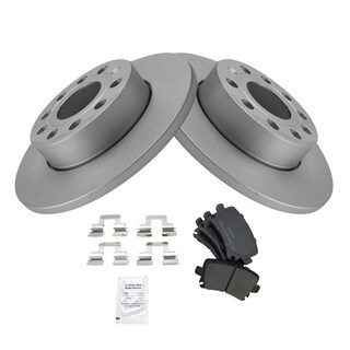 Foto 2 | Kit De Pastillas De Freno Y Rotor Trq Trasero Semimetálico Para Audi A3 - Venta Internacional.