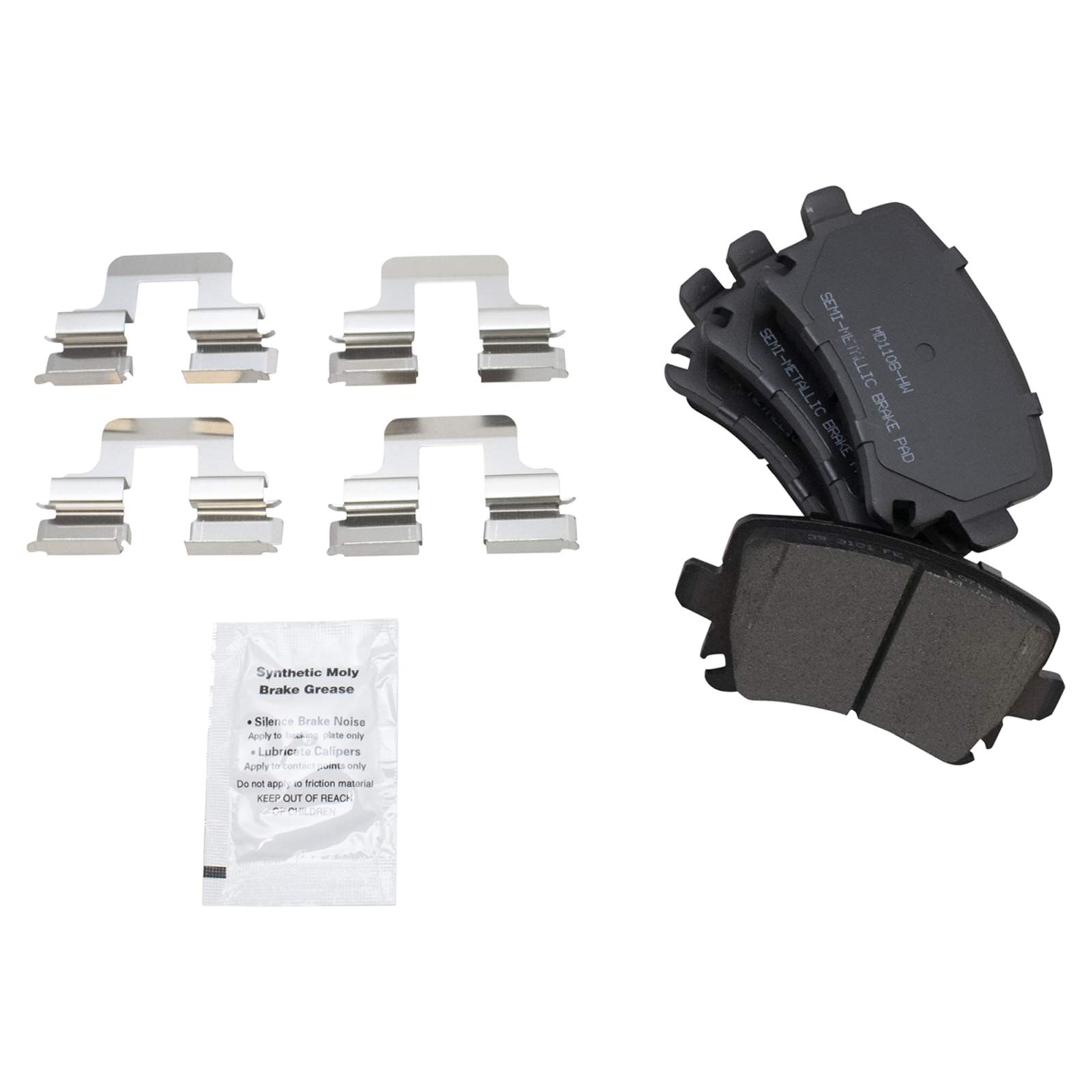 Foto 4 pulgar | Kit De Pastillas De Freno Y Rotor Trq Trasero Semimetálico Para Audi A3 - Venta Internacional.