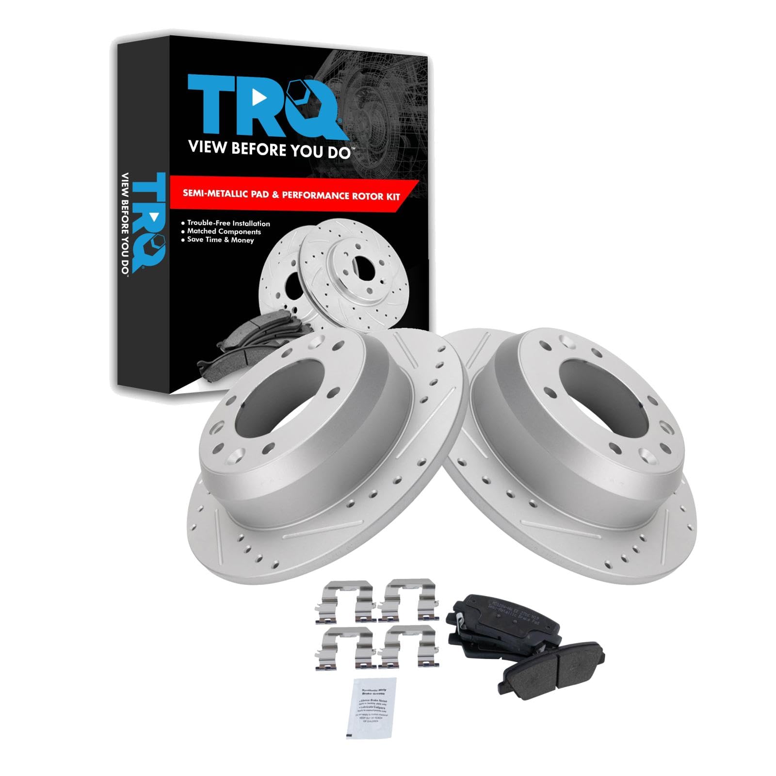 Foto 1 | Kit De Pastillas De Freno Y Rotor Trq Rear Performance Para Hyundai/kia - Venta Internacional.