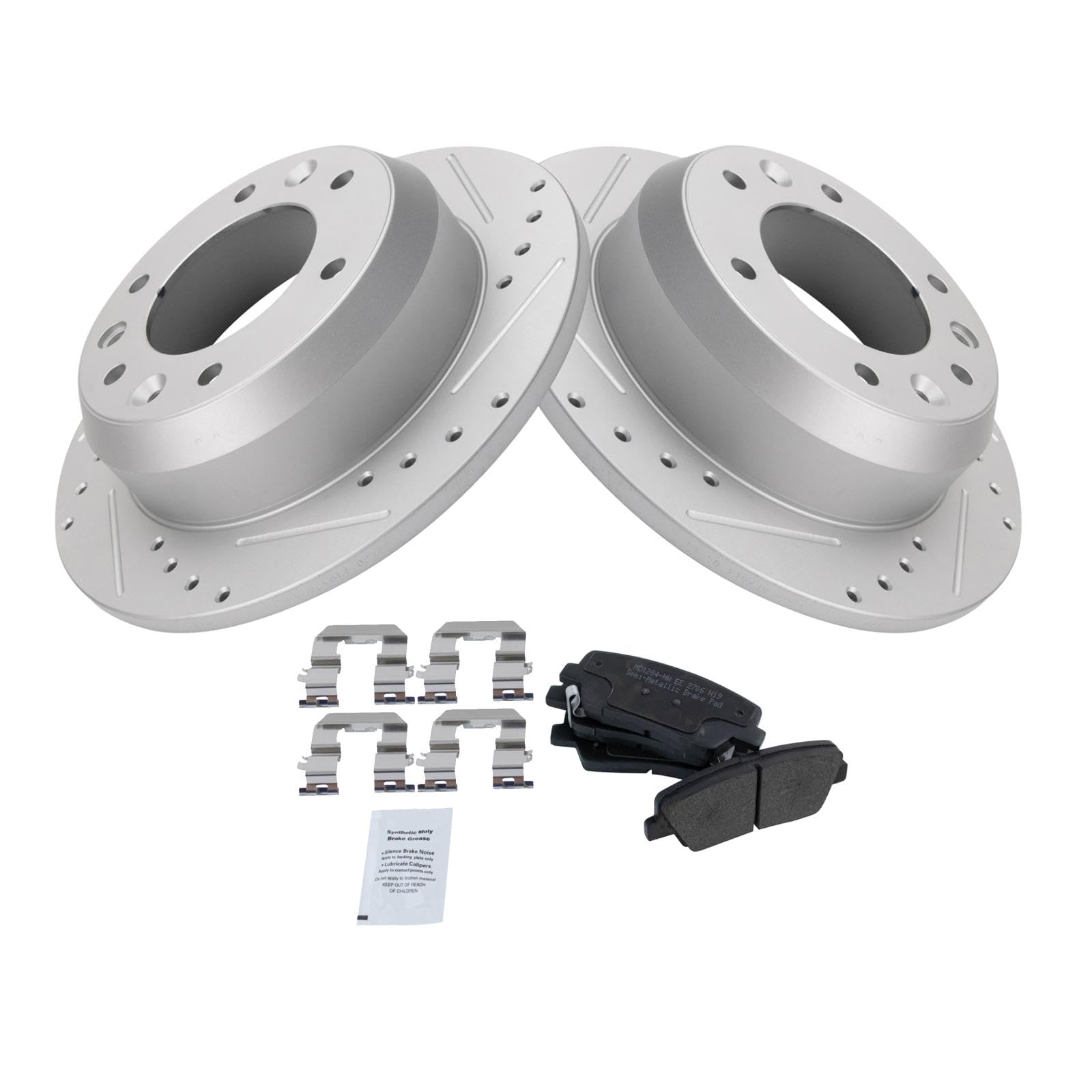Foto 2 | Kit De Pastillas De Freno Y Rotor Trq Rear Performance Para Hyundai/kia - Venta Internacional.