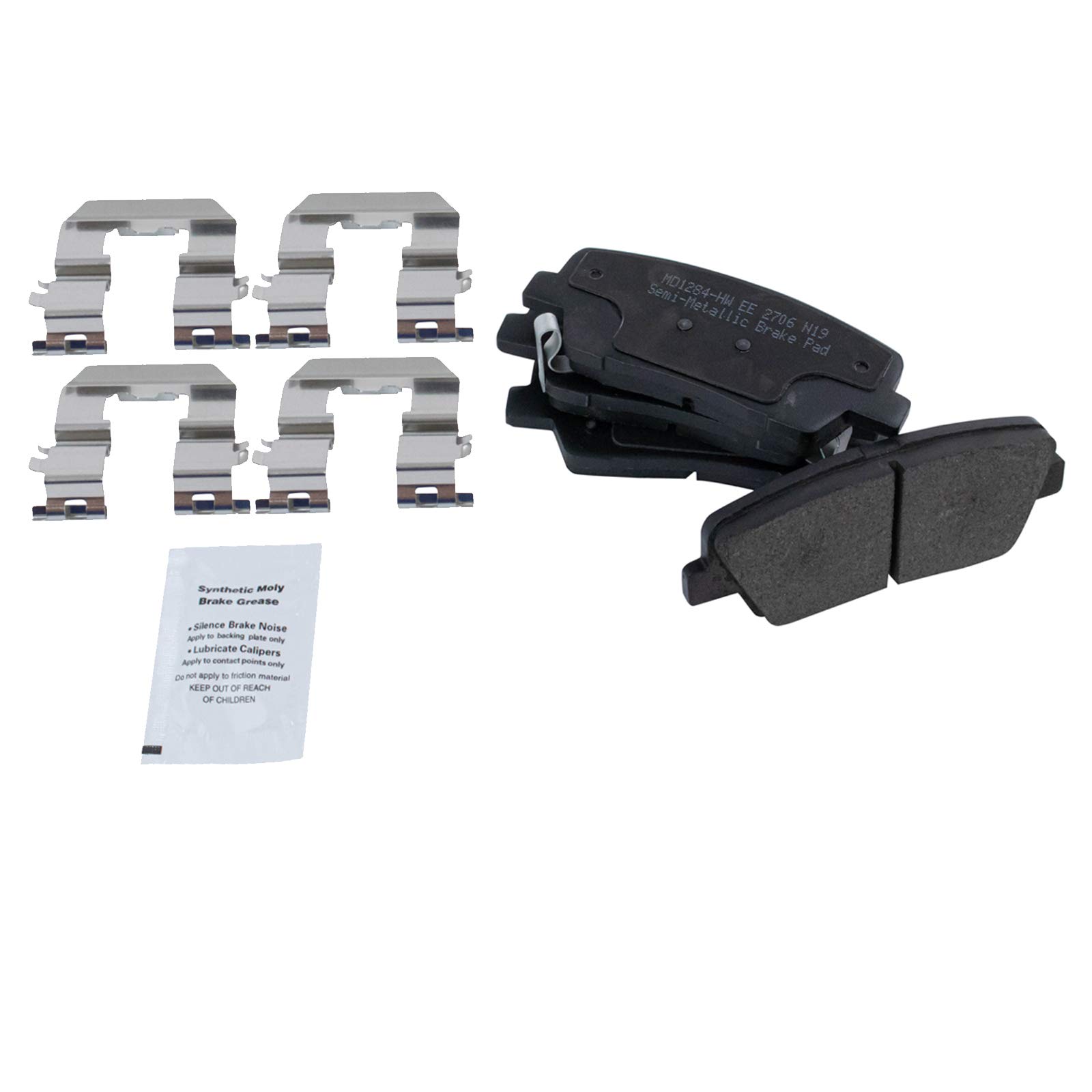 Foto 3 | Kit De Pastillas De Freno Y Rotor Trq Rear Performance Para Hyundai/kia - Venta Internacional.