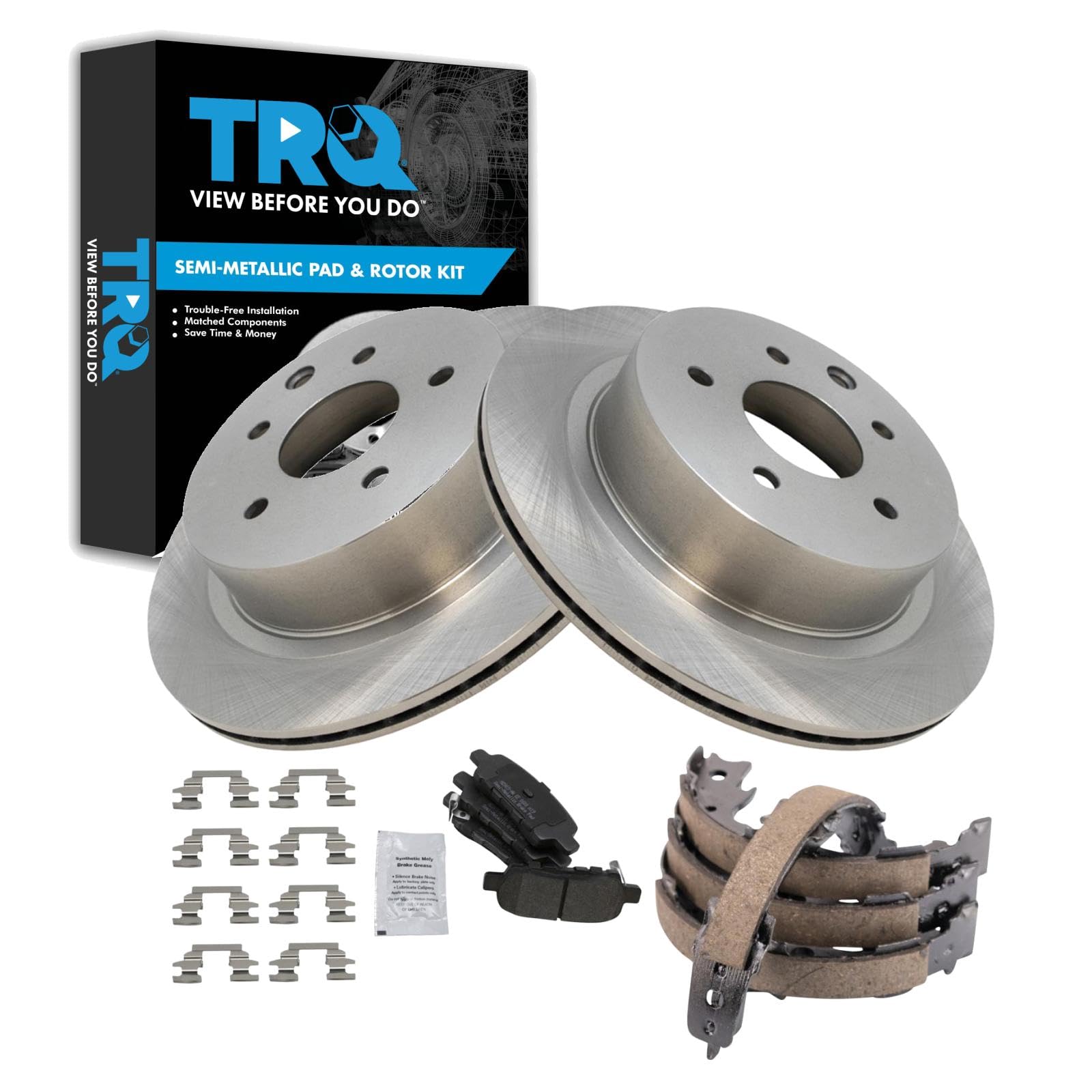 Foto 1 | Kit De Pastillas De Freno Y Rotor Trq Trasero Semimetálico Para Nissan Rogue - Venta Internacional.