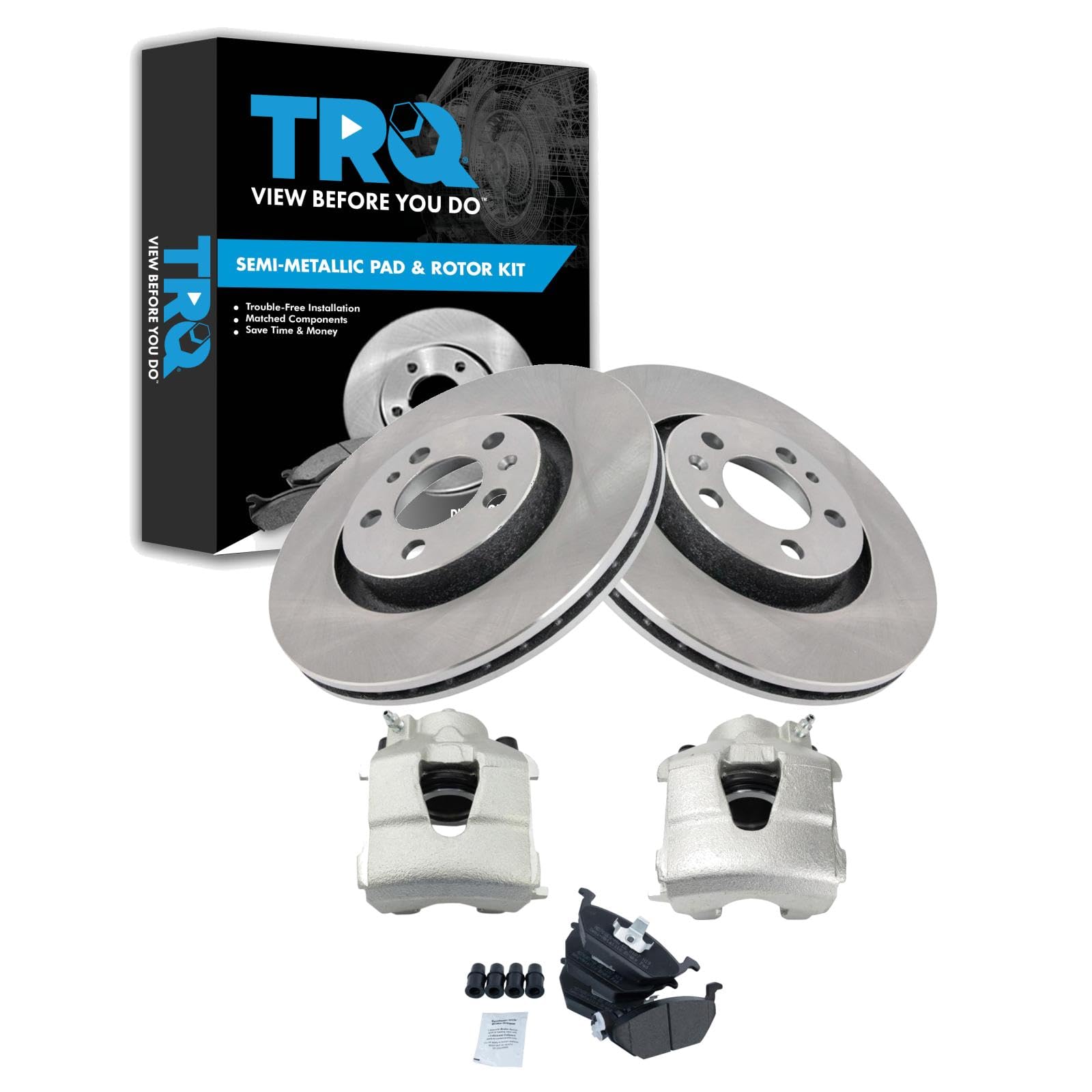 Foto 1 | Kit De Pastillas De Freno Y Rotor Trq Delantero Semimetálico Para Vw Beetle - Venta Internacional.