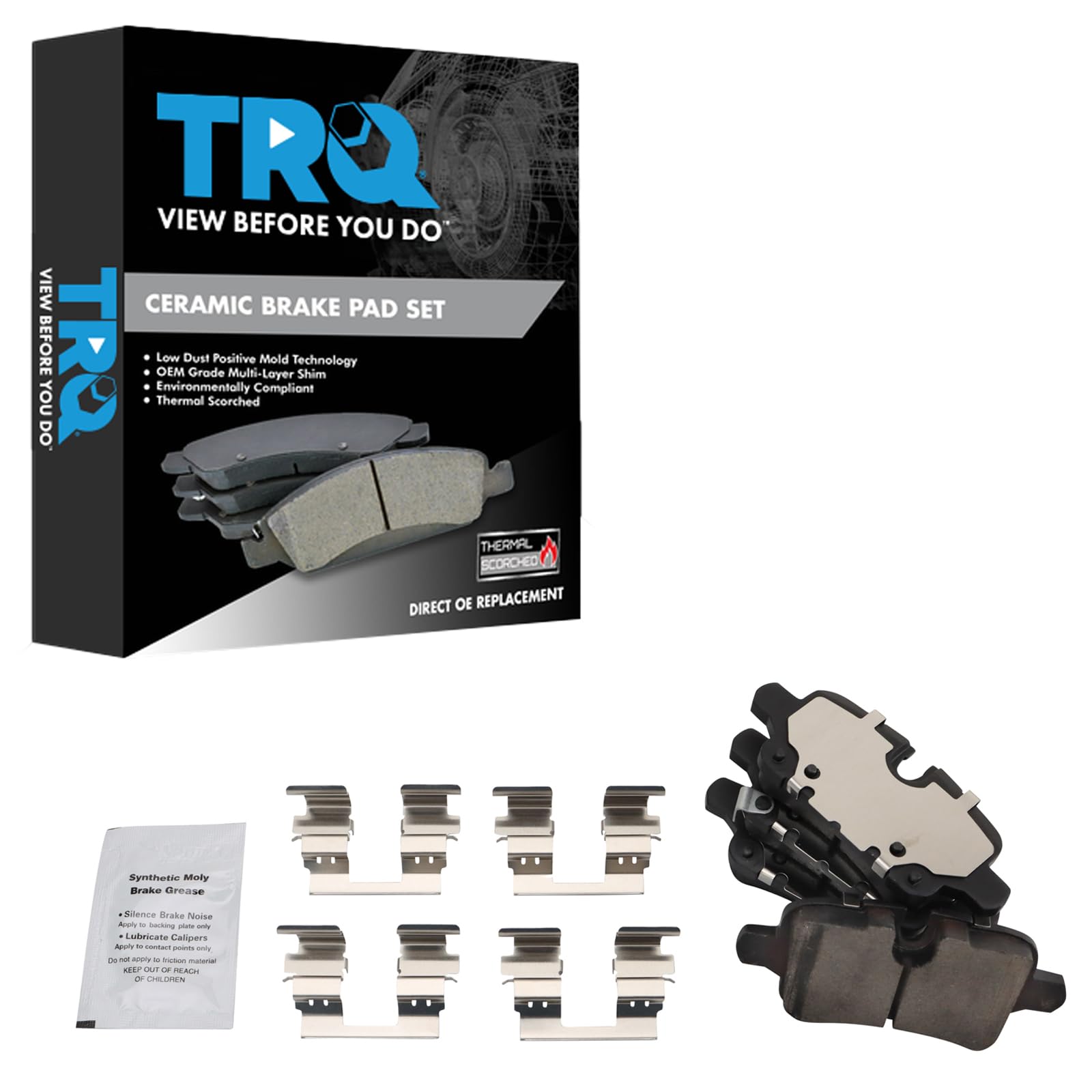 Pastillas De Freno Trq Rear Ceramic Para Chevrolet Equinox Malibu Gmc - Venta Internacional. $1,453