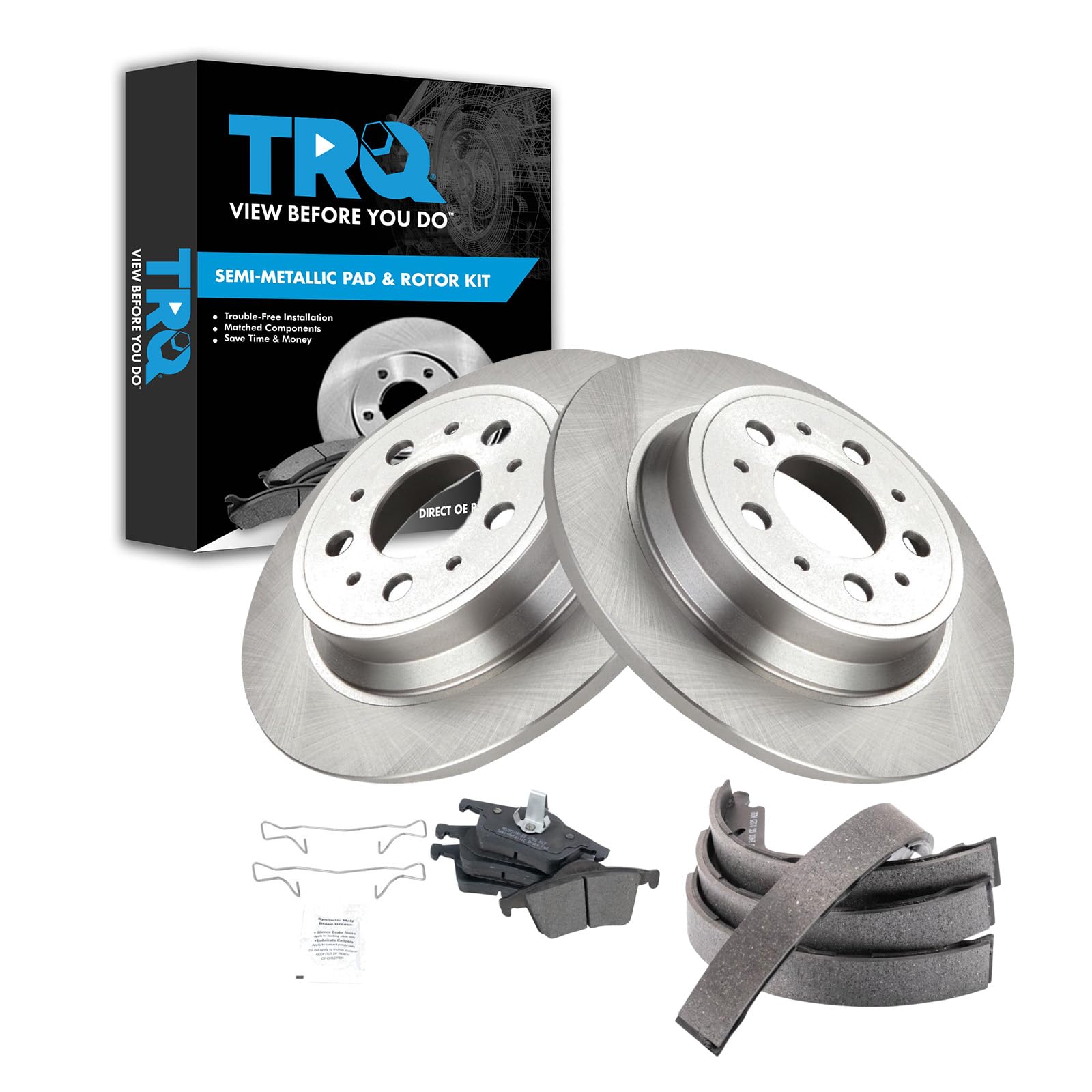 Kit De Pastillas Y Rotor De Freno Trq Trasero Semimetálico Para Volvo S60 S80 V70 Xc70 - Venta Internacional. $3,528