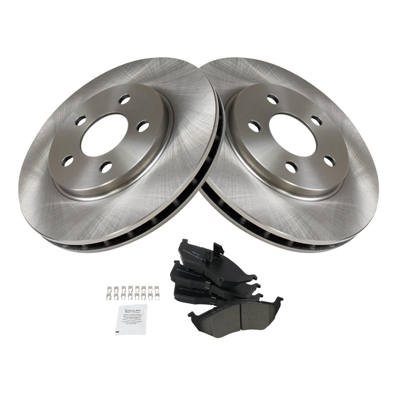 Foto 3 pulgar | Kit De Pastillas De Freno Y Rotor Trq Semimetálico Para Dodge Caravan - Venta Internacional.