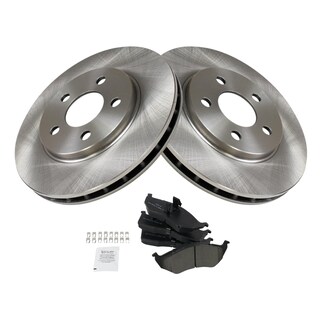 Foto 2 | Kit De Pastillas De Freno Y Rotor Trq Semimetálico Para Dodge Caravan - Venta Internacional.