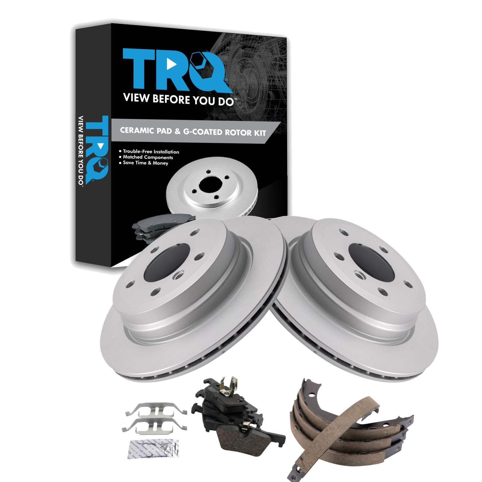 Foto 2 pulgar | Kit De Pastillas De Freno Y Rotor Trq Trasero Compatible Con Bmw 328i 2012-2013 - Venta Internacional.