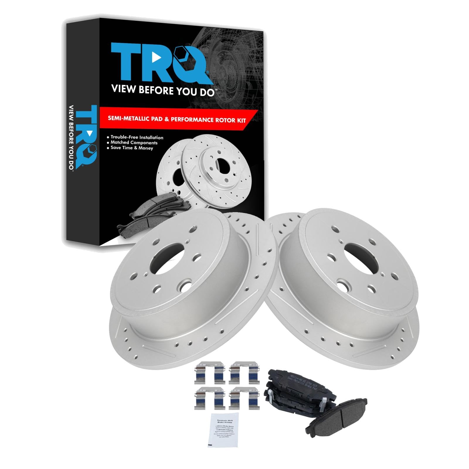 Foto 2 pulgar | Kit De Pastillas De Freno Y Rotor Trq Trasero Para Subaru Wrx 2015-2019 - Venta Internacional.