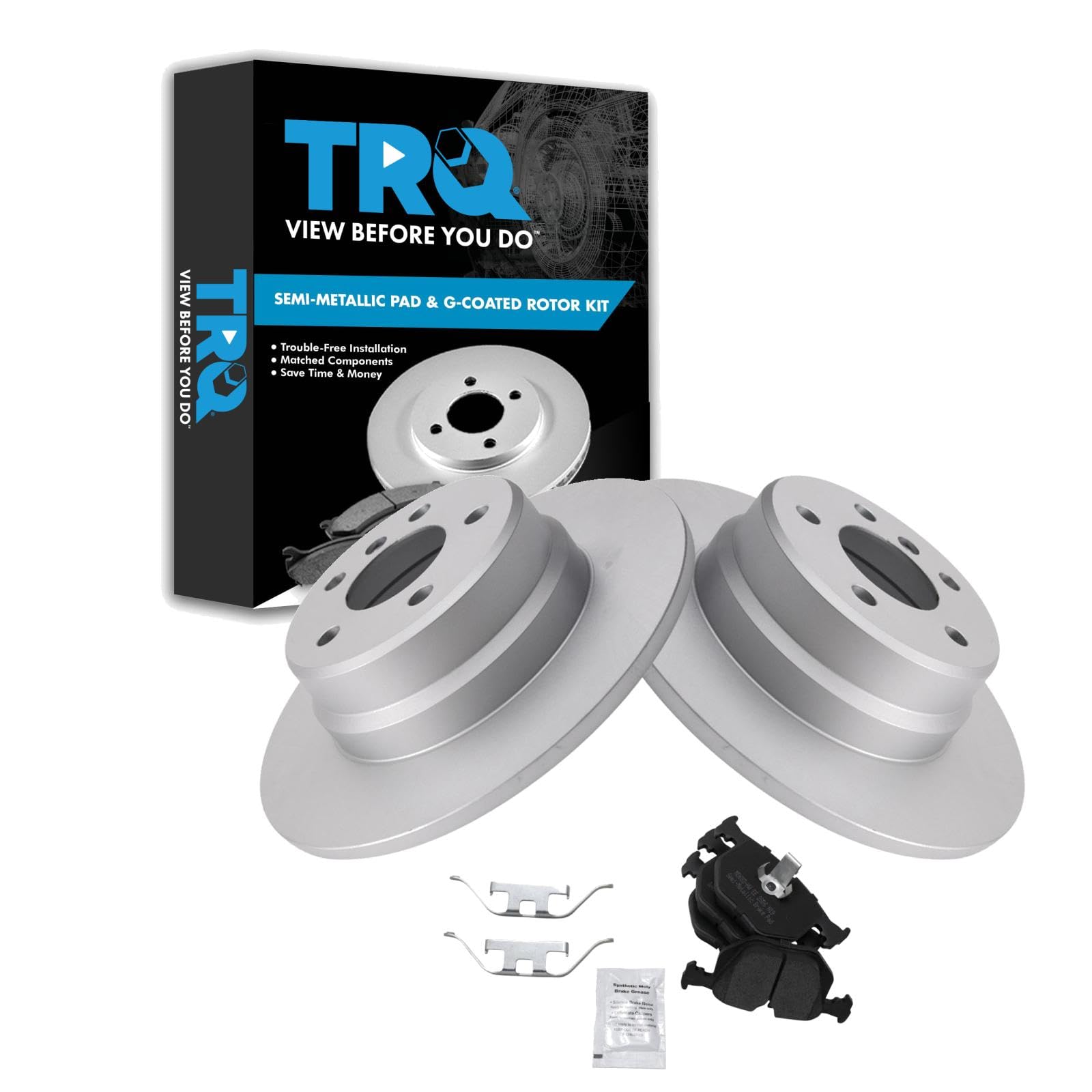 Foto 2 pulgar | Kit De Pastillas De Freno Y Rotor Trq Trasero Compatible Con Bmw X5 2000-2006 - Venta Internacional.
