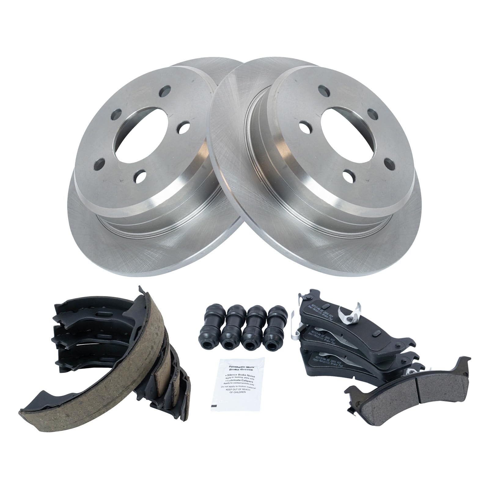 Foto 3 pulgar | Kit De Pastillas De Freno Y Rotor Trasero Trq Semimetálico Para Jeep Grand Cherokee 1995-1998 - Venta Internacional.