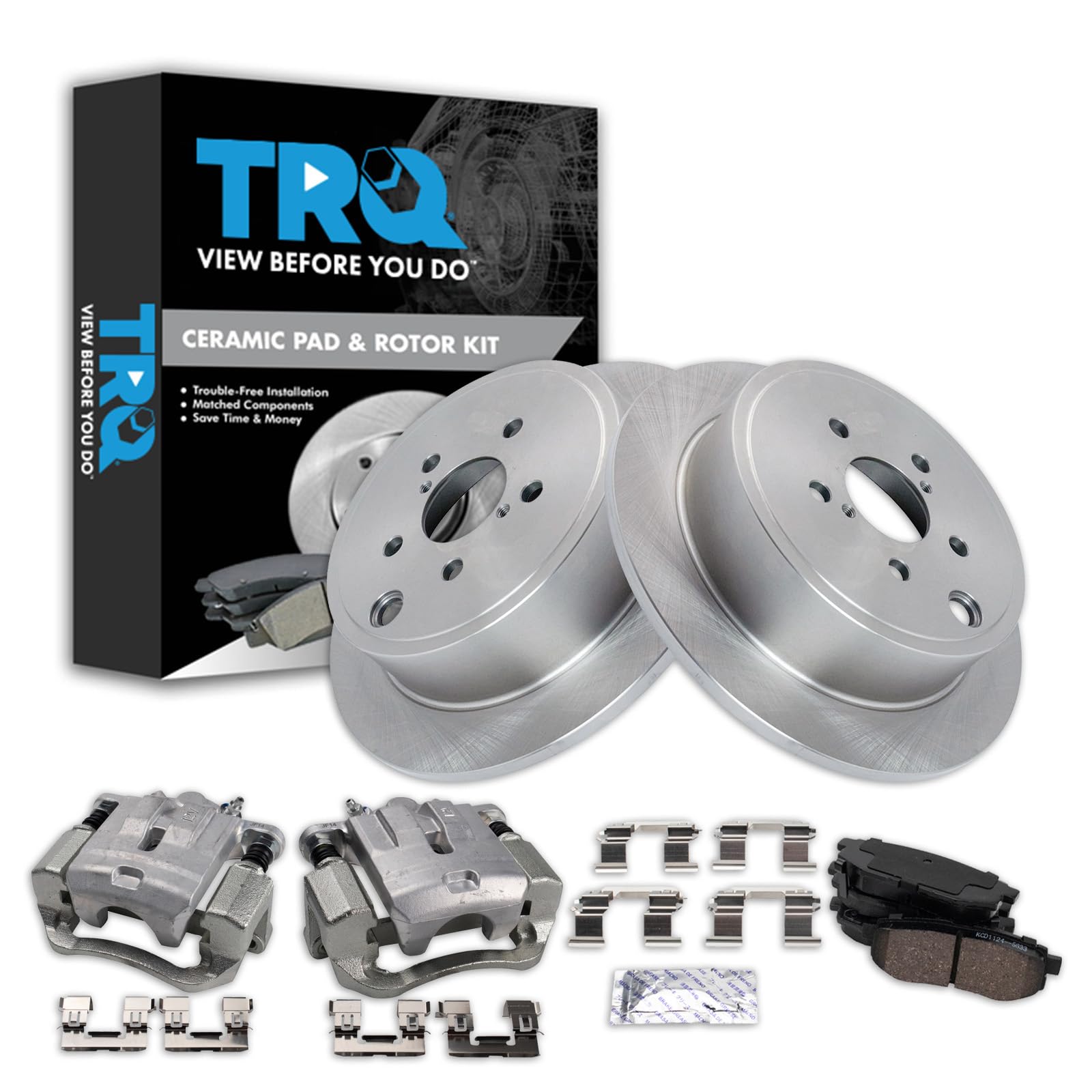 Foto 2 pulgar | Kit De Pastillas De Freno Y Rotor Trq Ceramic Para Subaru Brz Legacy - Venta Internacional.