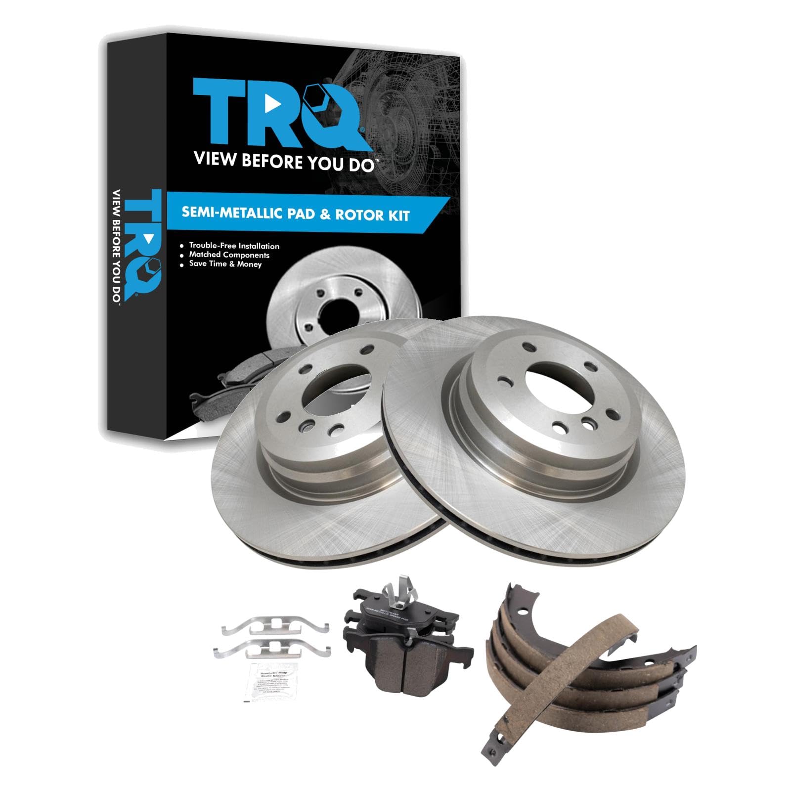 Foto 2 pulgar | Kit De Pastillas De Freno Y Rotor Trq Trasero Compatible Con Bmw 2006-2015 - Venta Internacional.
