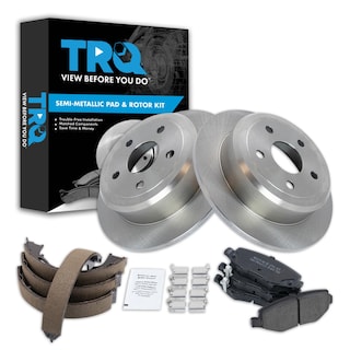 Foto 1 | Kit De Pastillas De Freno Y Rotor Trq Trasero Semimetálico Para Jeep 2007 - Venta Internacional.