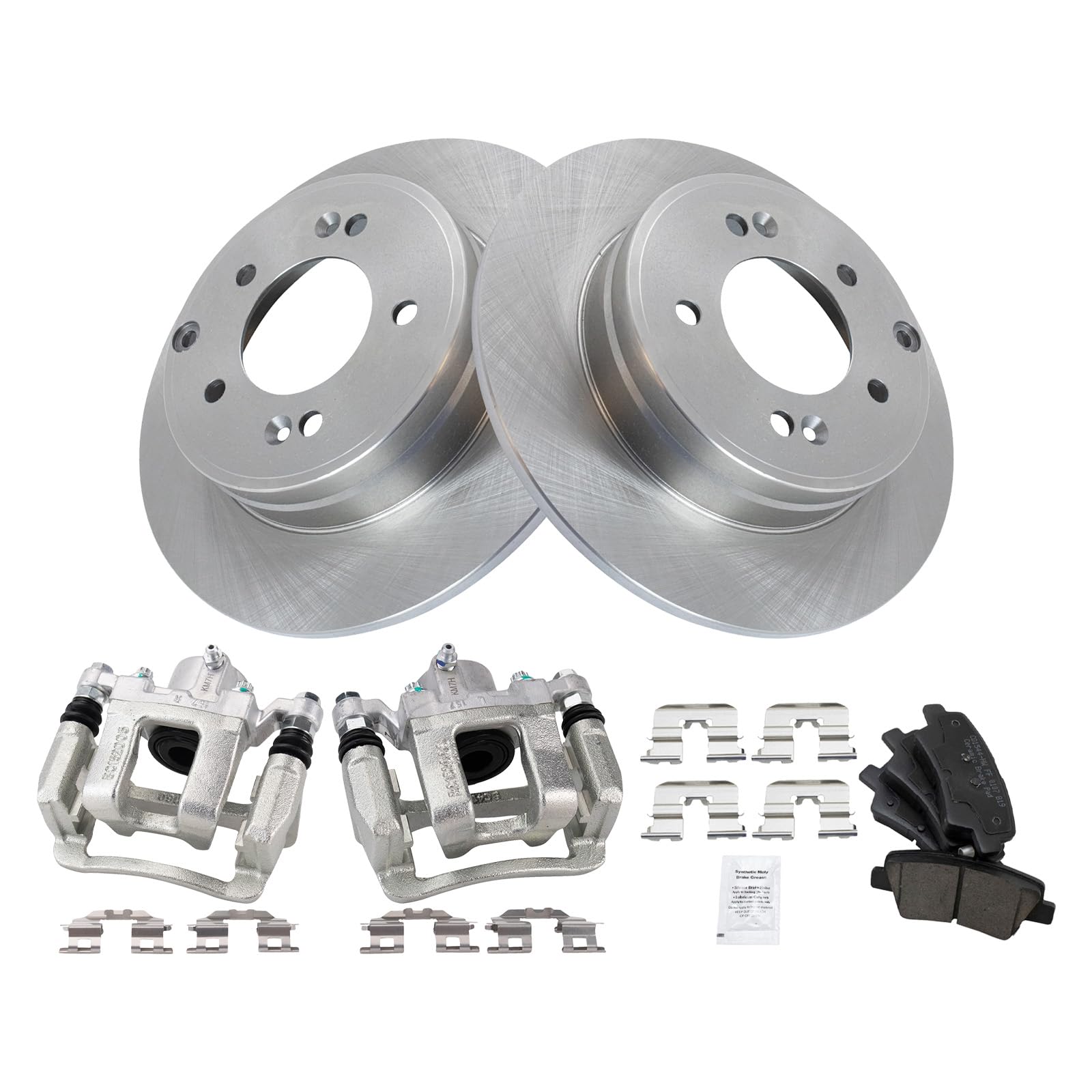 Foto 3 pulgar | Kit De Pastillas De Freno Y Rotor Trq Rear Ceramic Para Hyundai Sonata - Venta Internacional.