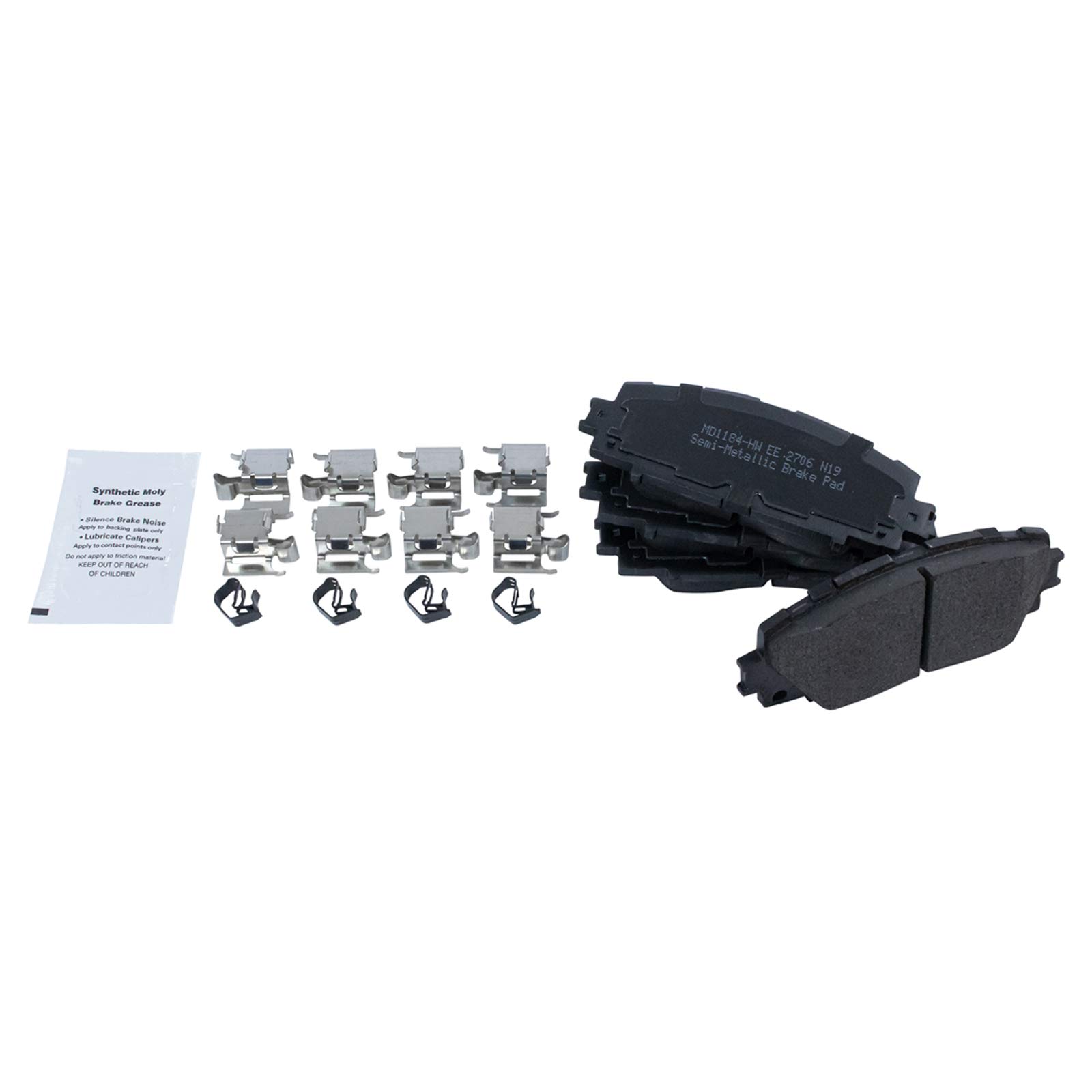 Foto 4 pulgar | Kit De Pastillas De Freno Y Rotor Trq Delantero Semimetálico Para Toyota - Venta Internacional.