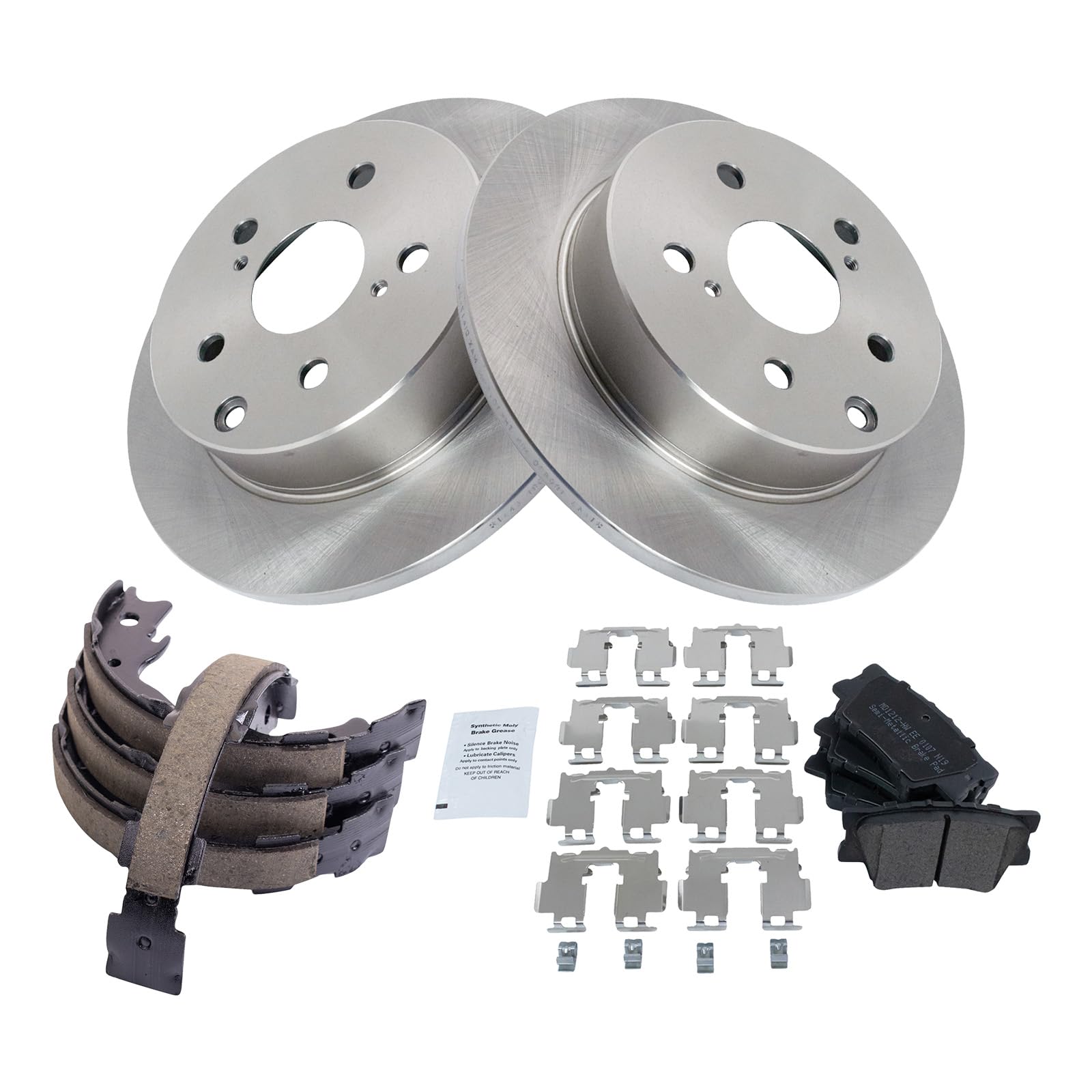 Foto 2 | Kit De Pastillas De Freno Y Rotor Trasero Trq Semimetálico Para Lexus Hs250h - Venta Internacional.
