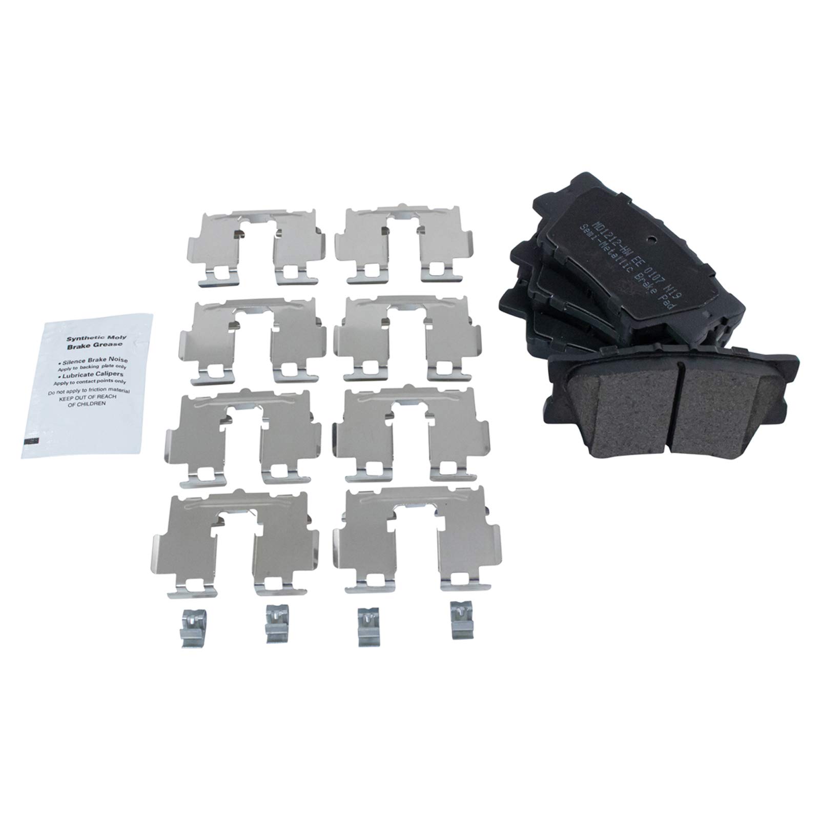 Foto 3 | Kit De Pastillas De Freno Y Rotor Trasero Trq Semimetálico Para Lexus Hs250h - Venta Internacional.