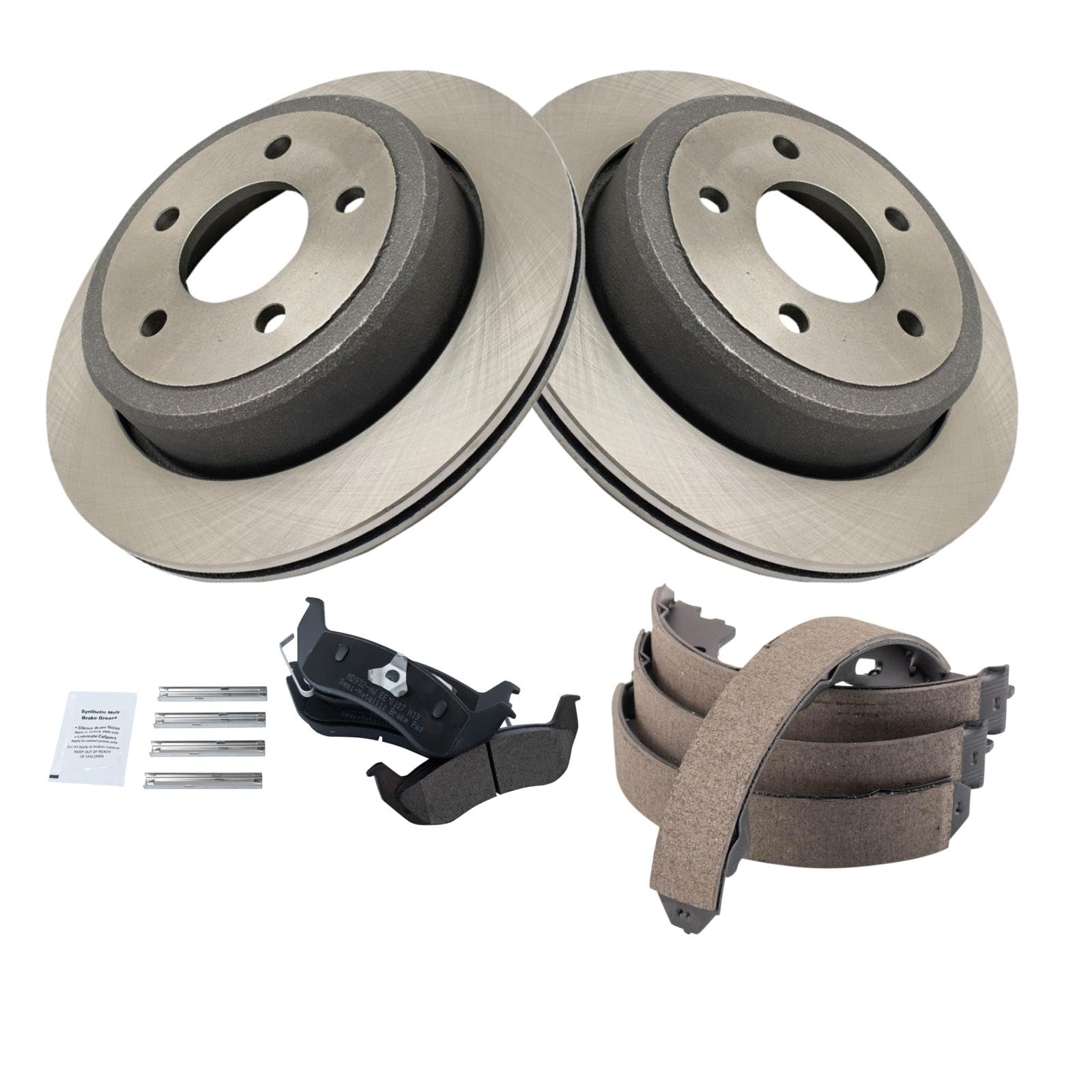 Foto 3 pulgar | Kit De Pastillas De Freno Y Rotor Trq Trasero Semimetálico Para Ford Ranger - Venta Internacional.