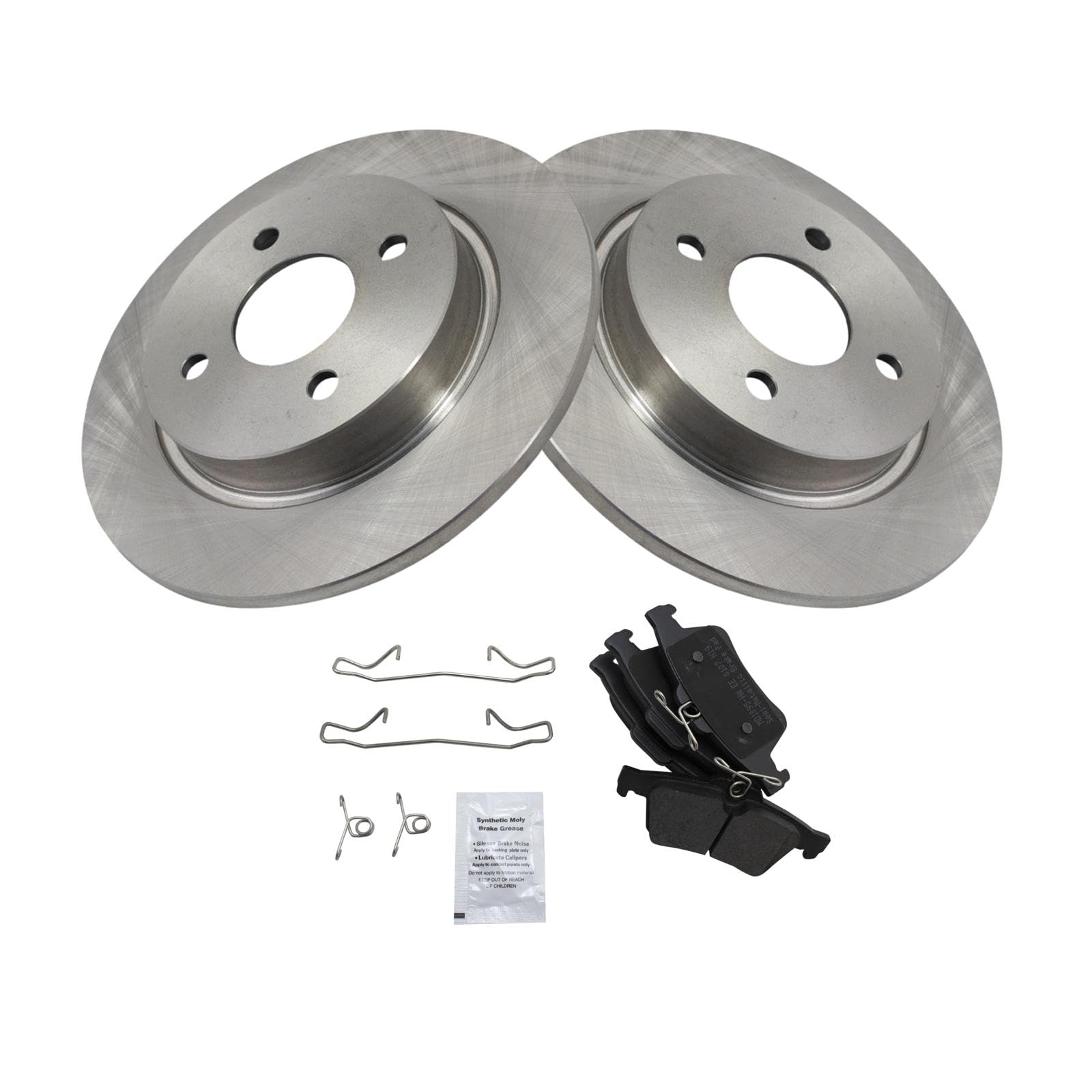 Foto 3 pulgar | Kit De Pastillas De Freno Y Rotor Trq Trasero Semimetálico Para Ford Ecosport - Venta Internacional.