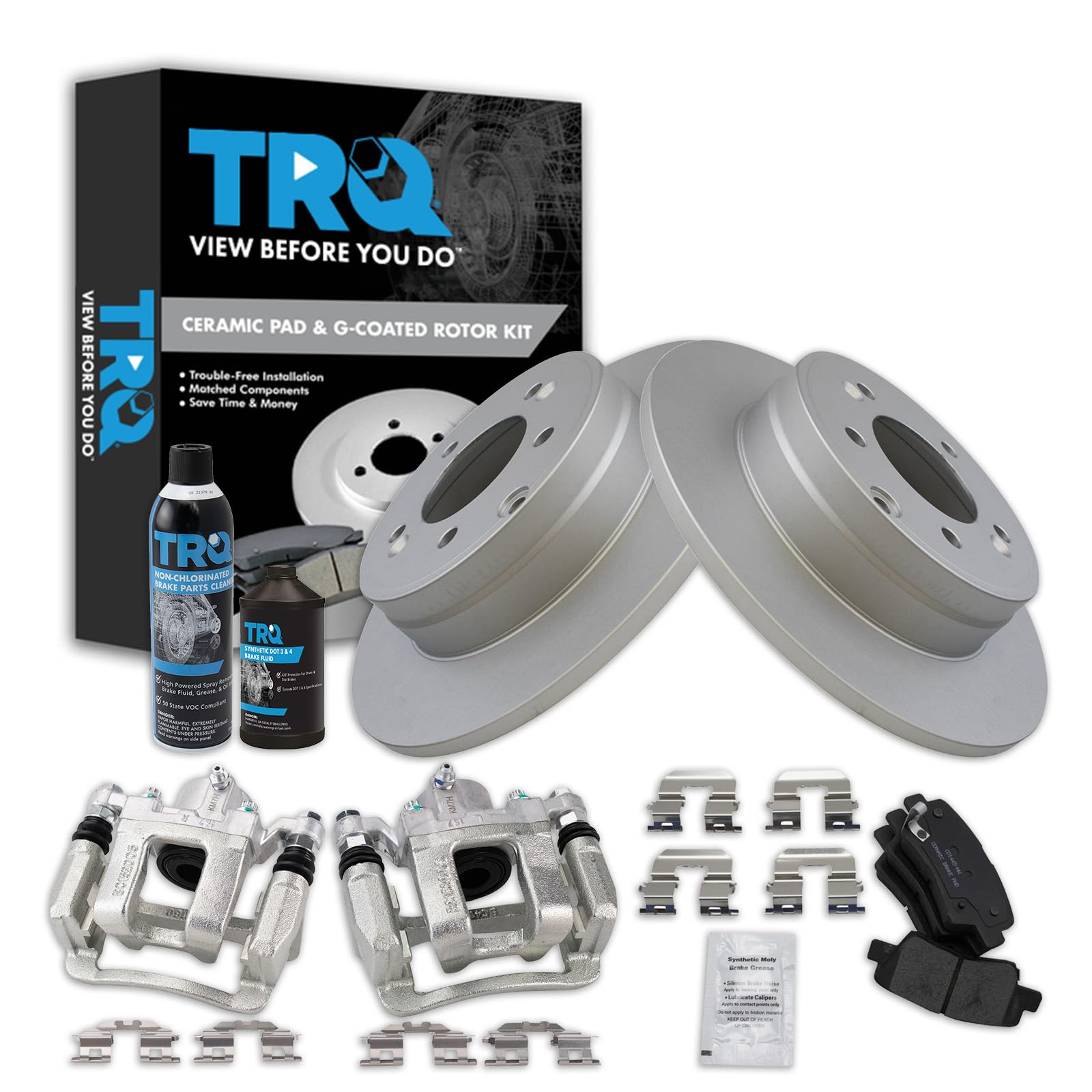 Foto 1 | Kit De Pastillas De Freno Y Rotor Trq Trasero Para Hyundai Sonata Kia Optima - Venta Internacional.