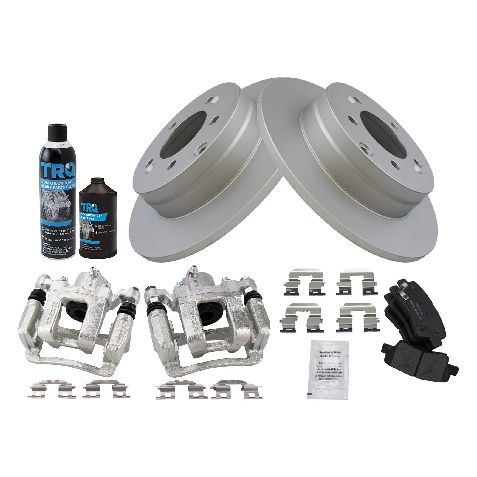 Foto 3 pulgar | Kit De Pastillas De Freno Y Rotor Trq Trasero Para Hyundai Sonata Kia Optima - Venta Internacional.