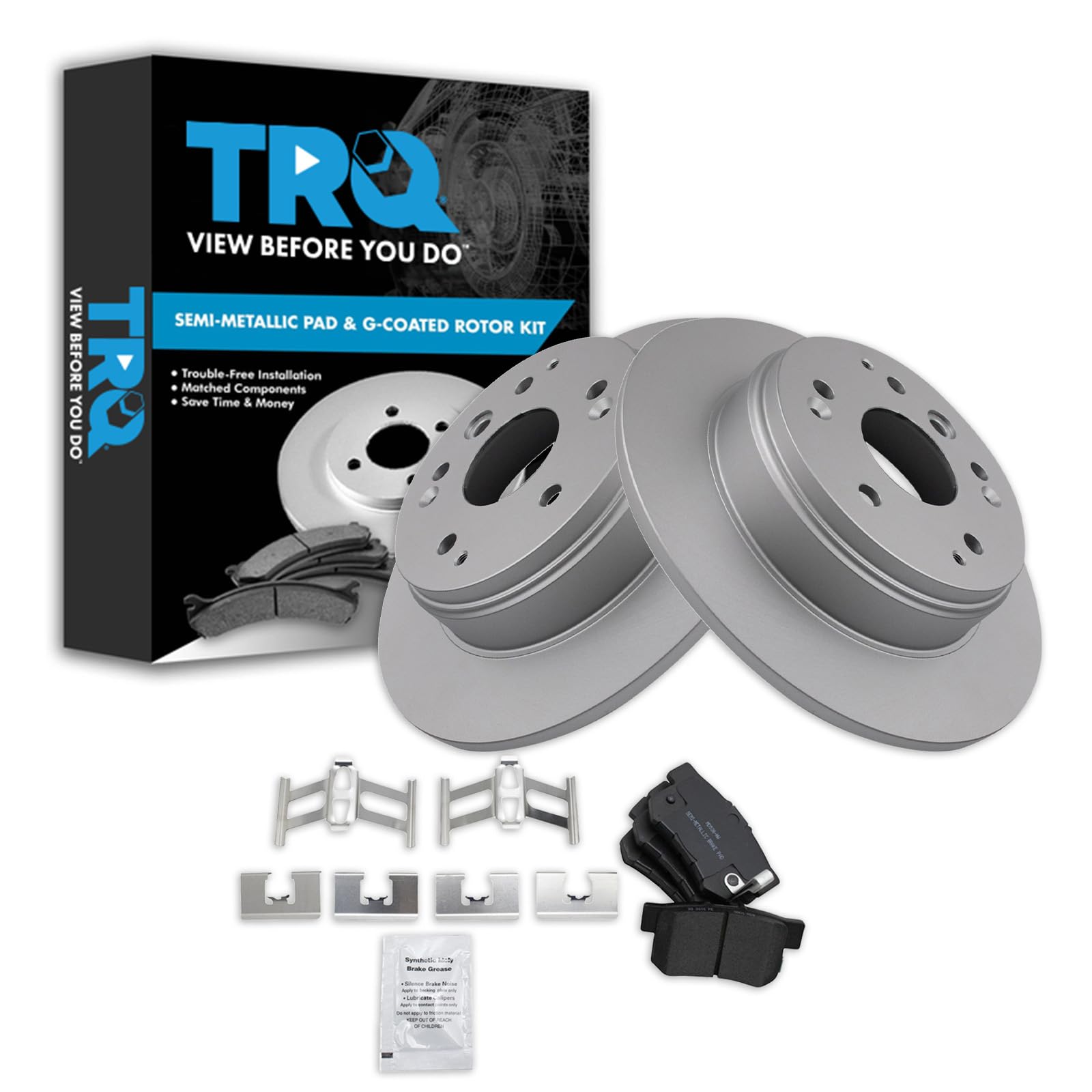 Foto 2 pulgar | Kit De Pastillas De Freno Y Rotor Trq Trasero Para Acura Tl 2004-2008 - Venta Internacional.