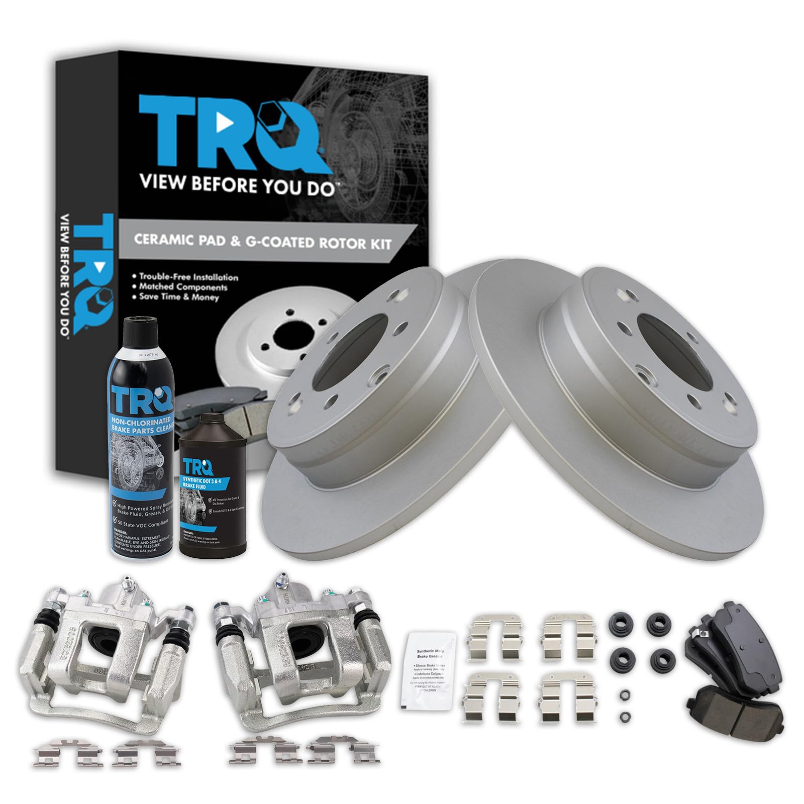 Foto 2 pulgar | Kit De Pastillas De Freno Y Rotor Trasero Trq Para Hyundai Sonata 2015 - Venta Internacional.