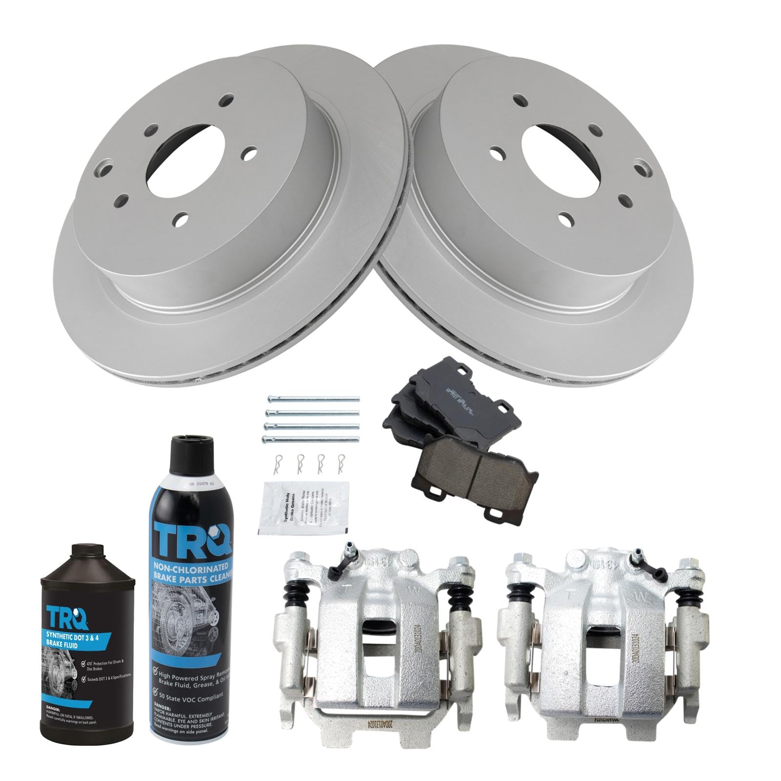 Foto 3 pulgar | Kit De Pastillas De Freno Y Rotor Trasero Trq Compatible Con Infiniti 2011-19 - Venta Internacional.
