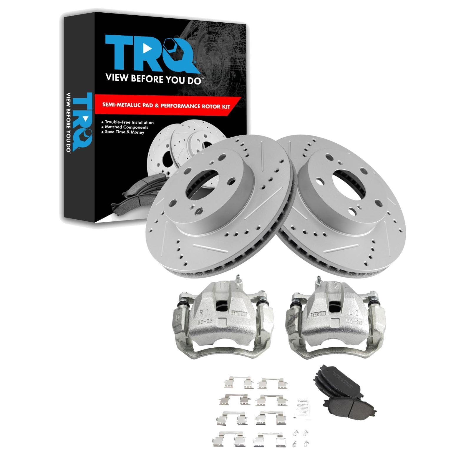 Foto 2 pulgar | Kit De Pastillas De Freno Y Rotor Trq Front Performance Para Toyota Tacoma - Venta Internacional.