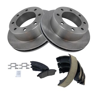 Foto 2 | Kit De Pastillas De Freno Y Rotor Trasero Trq Semimetálico Para Ford - Venta Internacional.