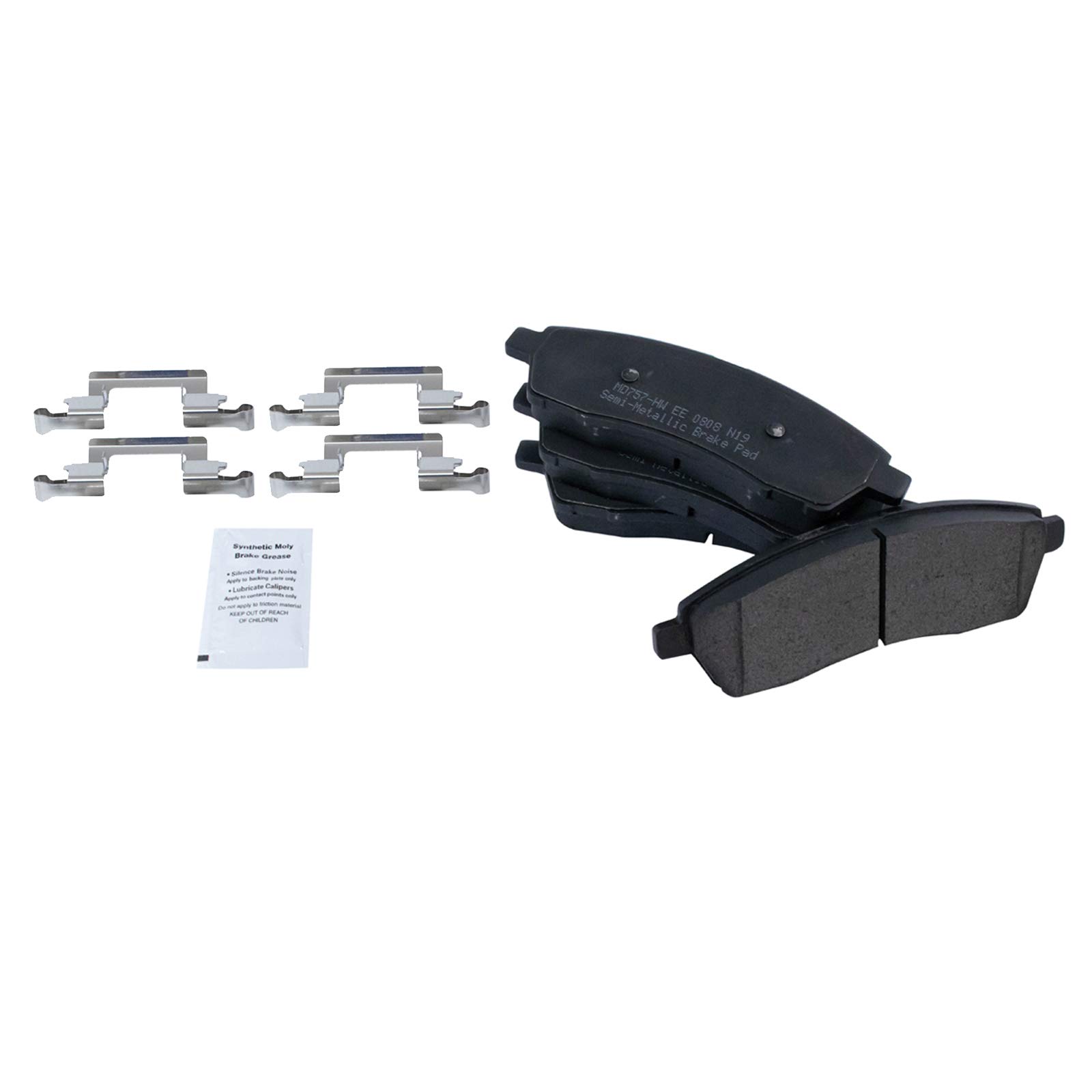 Foto 4 pulgar | Kit De Pastillas De Freno Y Rotor Trasero Trq Semimetálico Para Ford - Venta Internacional.