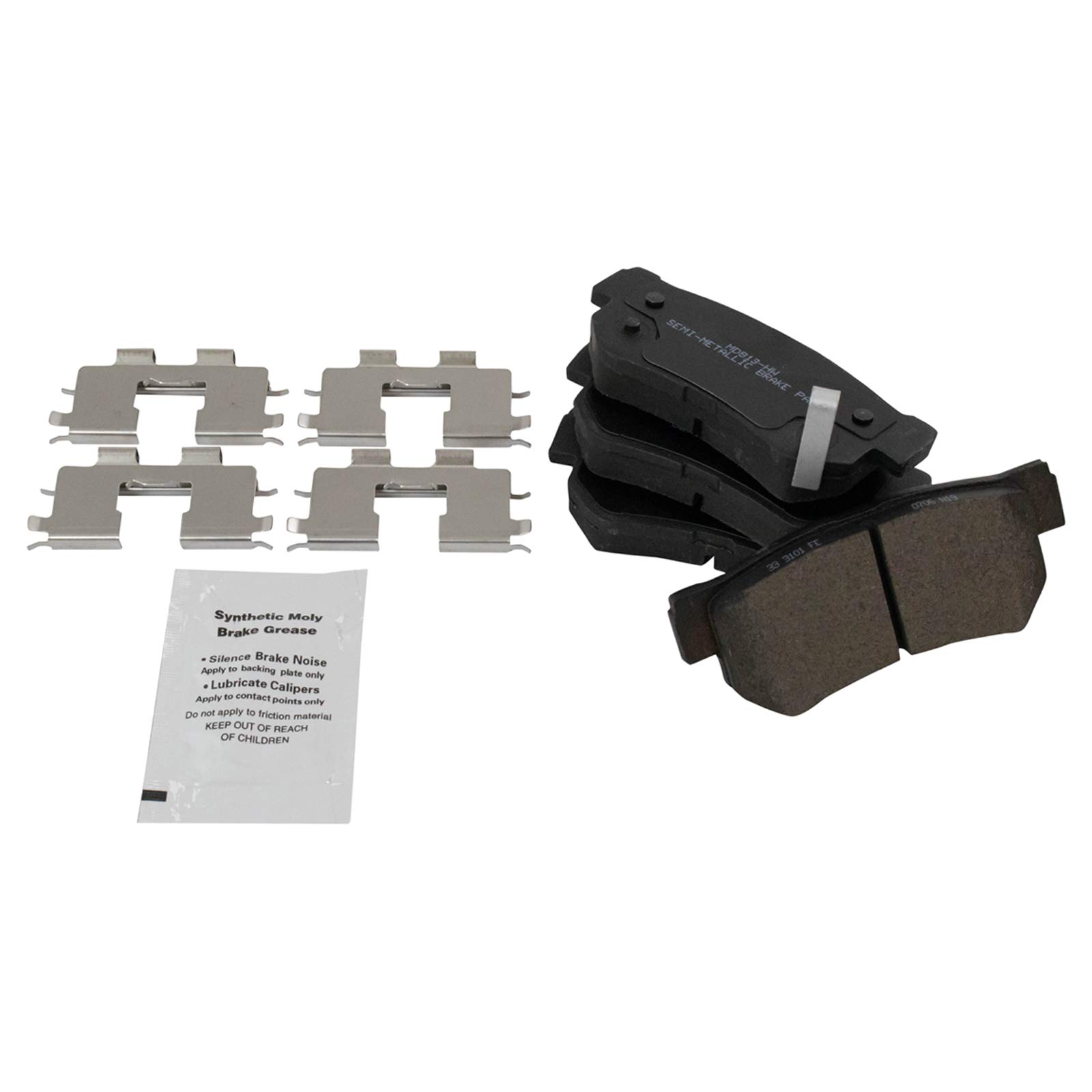 Foto 4 pulgar | Kit De Pastillas De Freno Y Rotor Trasero Trq Semimetálico Para Hyundai Azera - Venta Internacional.