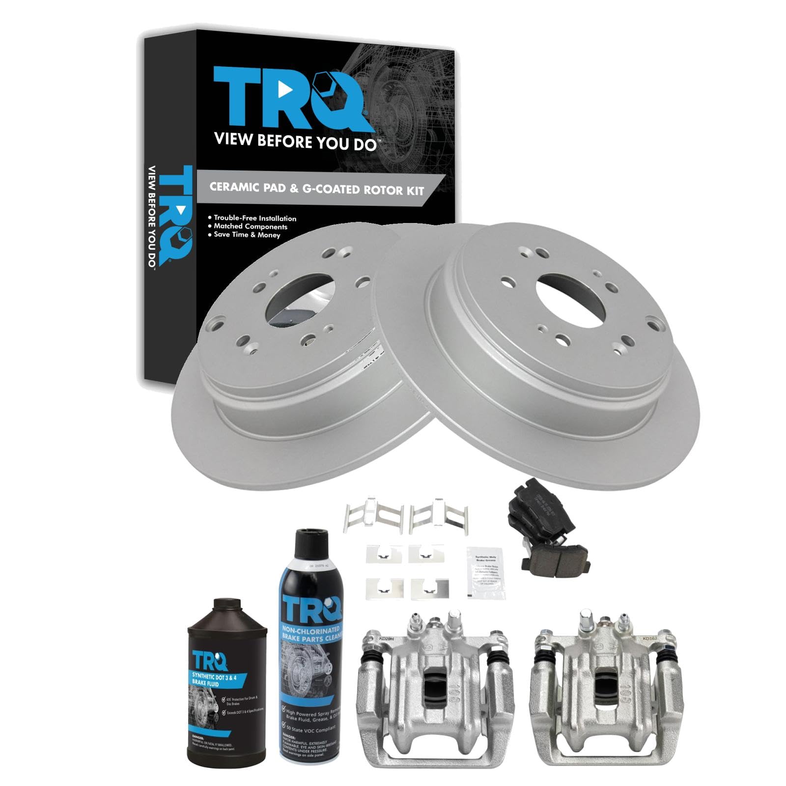 Foto 2 pulgar | Kit De Pastillas De Freno Y Rotor Trq Trasero Para Acura Rdx 07-12 Con Pinzas - Venta Internacional.