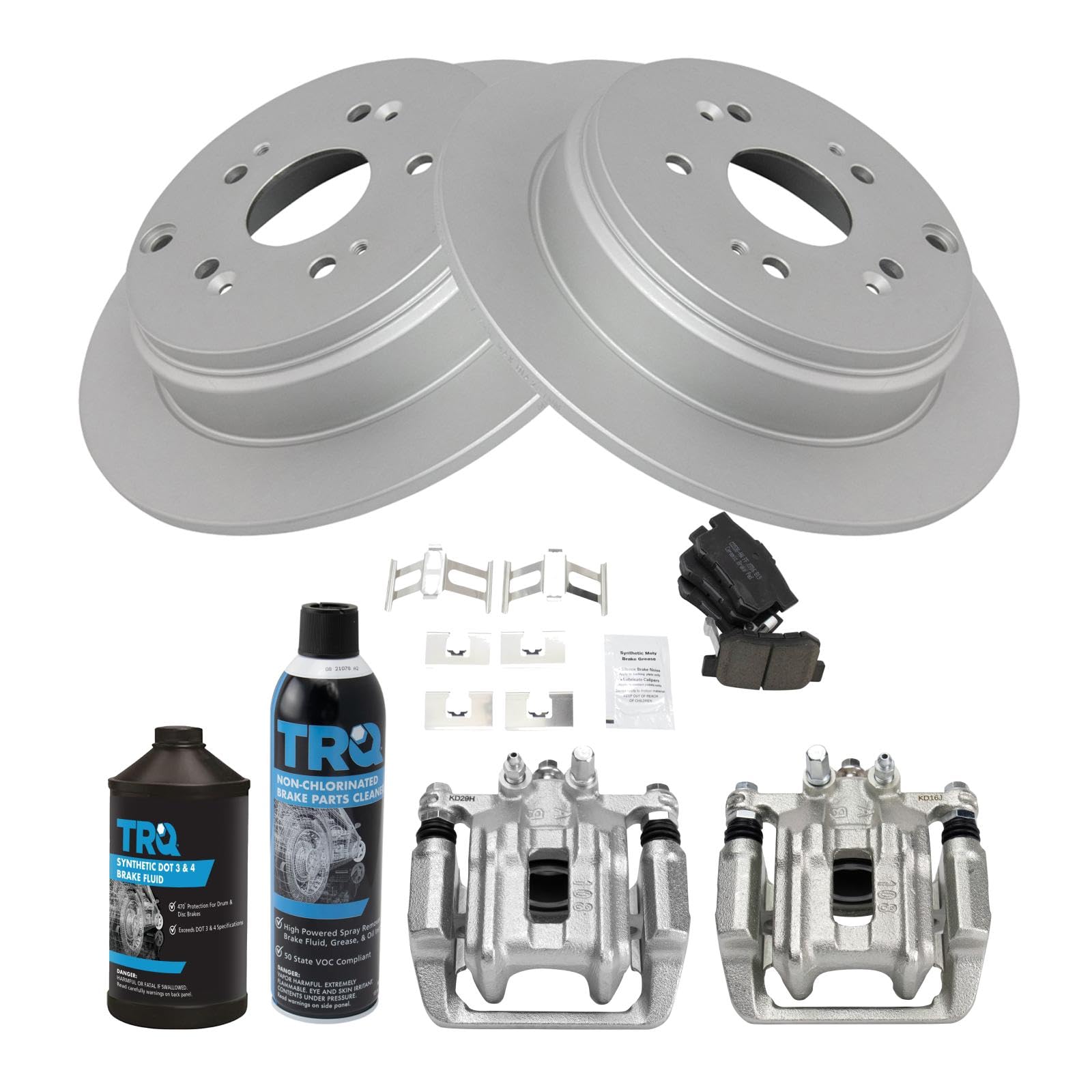 Foto 3 pulgar | Kit De Pastillas De Freno Y Rotor Trq Trasero Para Acura Rdx 07-12 Con Pinzas - Venta Internacional.