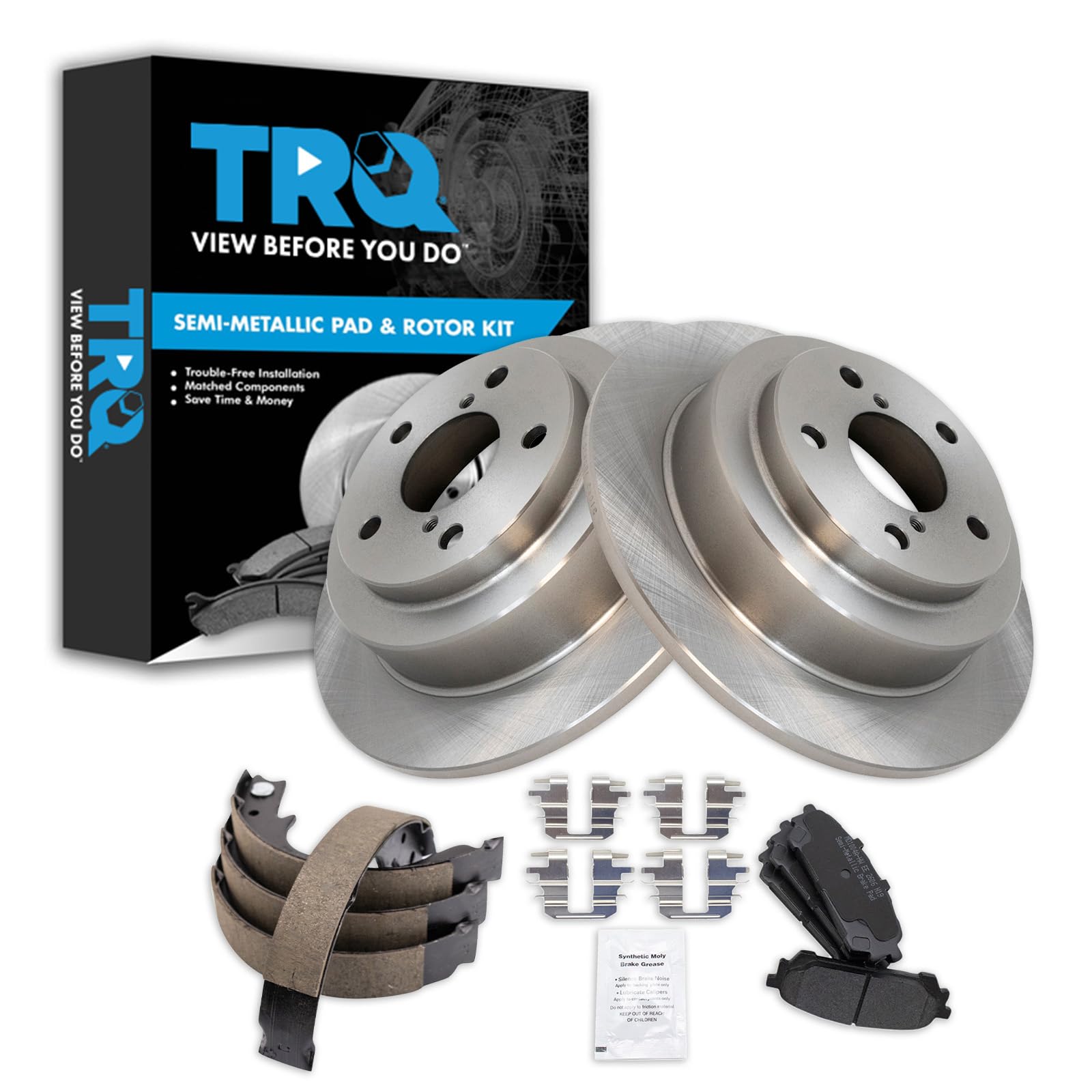 Foto 2 pulgar | Kit De Pastillas De Freno Y Rotor Trasero Trq Semimetálico Para Subaru Forester 2008 - Venta Internacional.