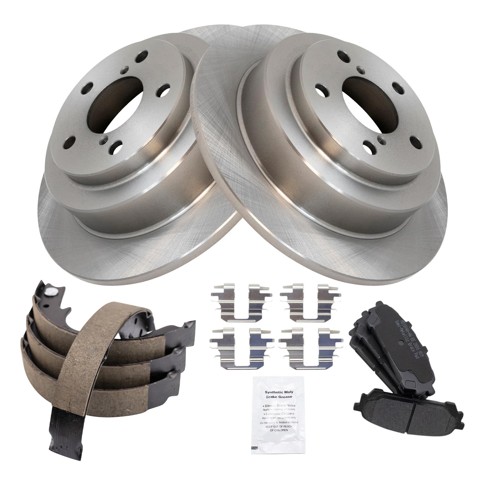 Foto 3 pulgar | Kit De Pastillas De Freno Y Rotor Trasero Trq Semimetálico Para Subaru Forester 2008 - Venta Internacional.