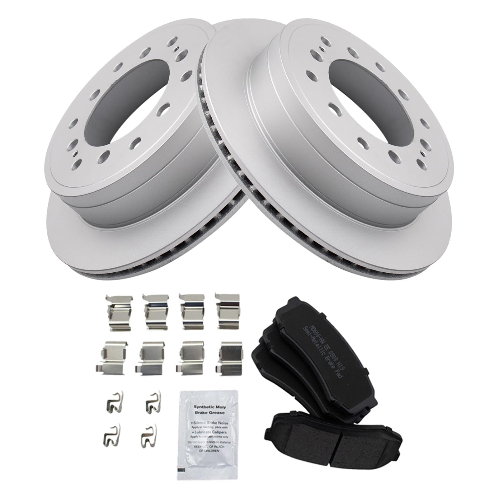 Foto 2 | Kit De Pastillas De Freno Y Rotor Trasero Trq Para Lexus Toyota 2010-2022 - Venta Internacional.
