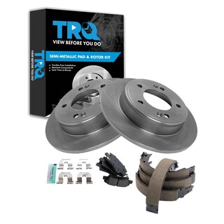 Foto 1 | Kit De Pastillas De Freno Y Rotor Trq Trasero Semimetálico Para Hyundai Veloster 2012-2013 Kia Forte 2014 - Ven
