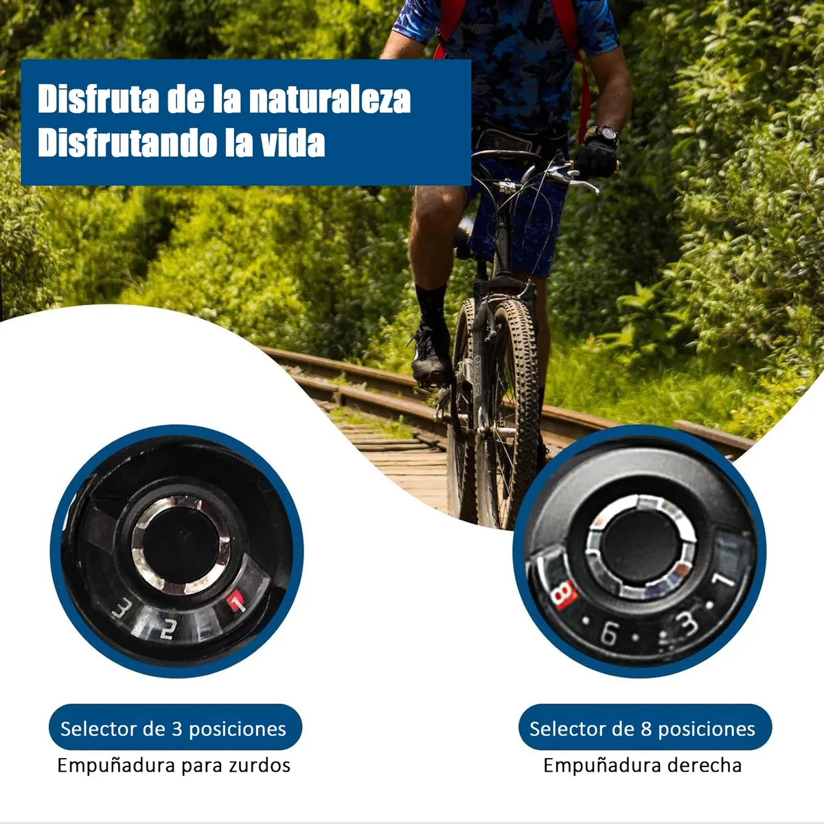 Foto 3 pulgar | Palancas De Freno /cambios Bicicleta Montaña 24 Vel 3x8 Lab.g Negro