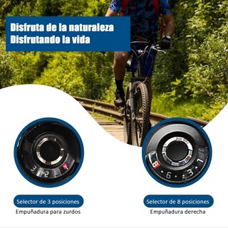 Foto 2 | Palancas De Freno /cambios Bicicleta Montaña 24 Vel 3x8 Lab.g Negro