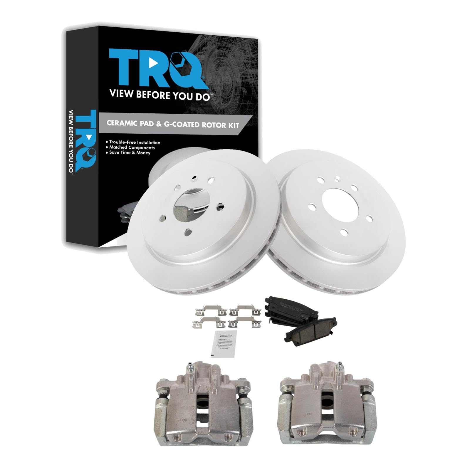 Foto 2 pulgar | Kit De Pastillas De Freno Y Rotor Trq Trasero Compatible Con Cadillac 2005-2009 - Venta Internacional.